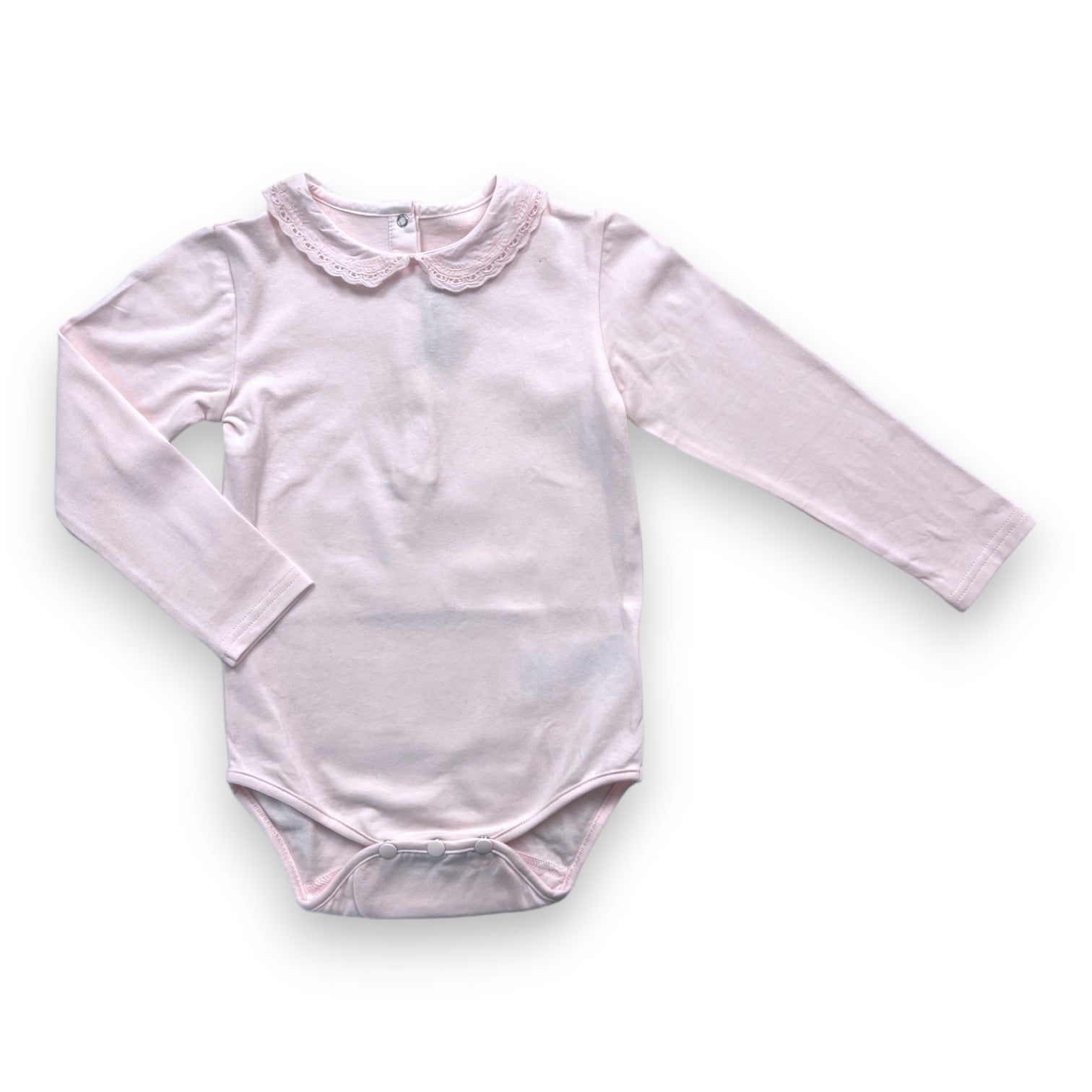 TARTINE &amp; CHOCOLAT - Pink bodysuit with lace collar - 2 years