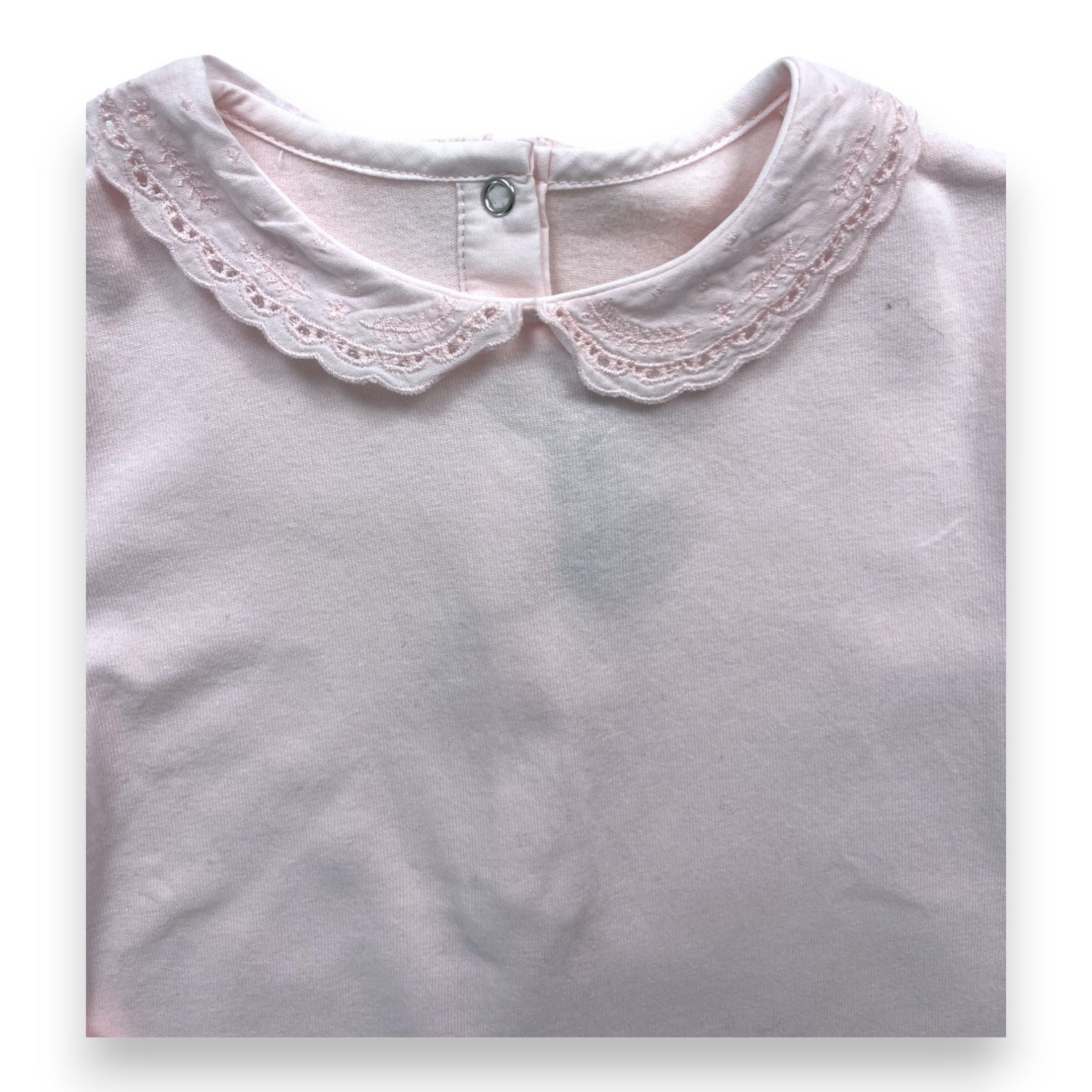 TARTINE &amp; CHOCOLAT - Pink bodysuit with lace collar - 2 years