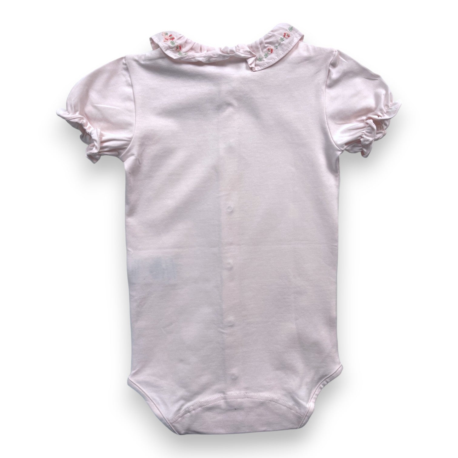 TARTINE &amp; CHOCOLAT - Rosa Body mit besticktem Kragen - 2 Jahre