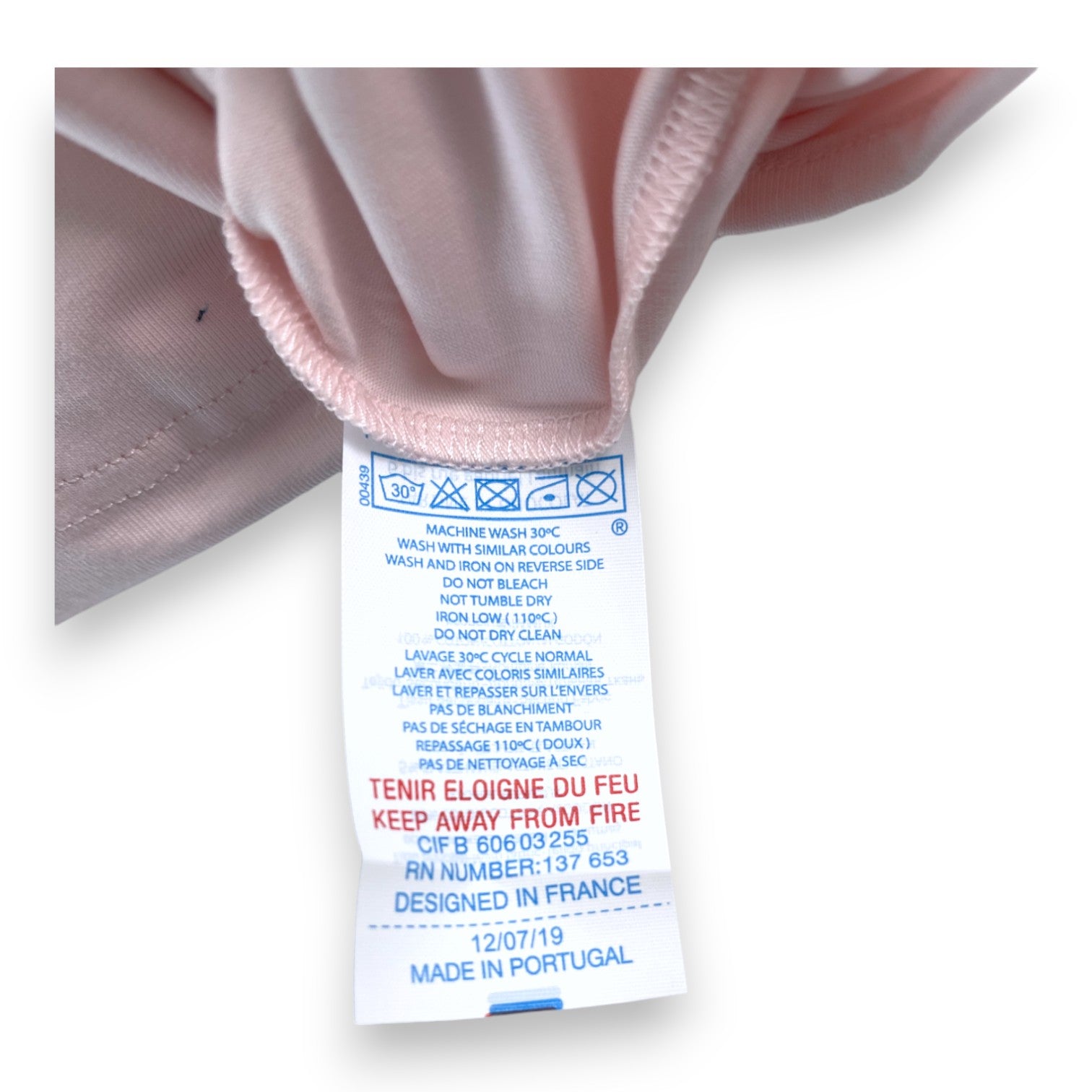 TARTINE &amp; CHOCOLAT - Rosa Body mit besticktem Kragen - 2 Jahre