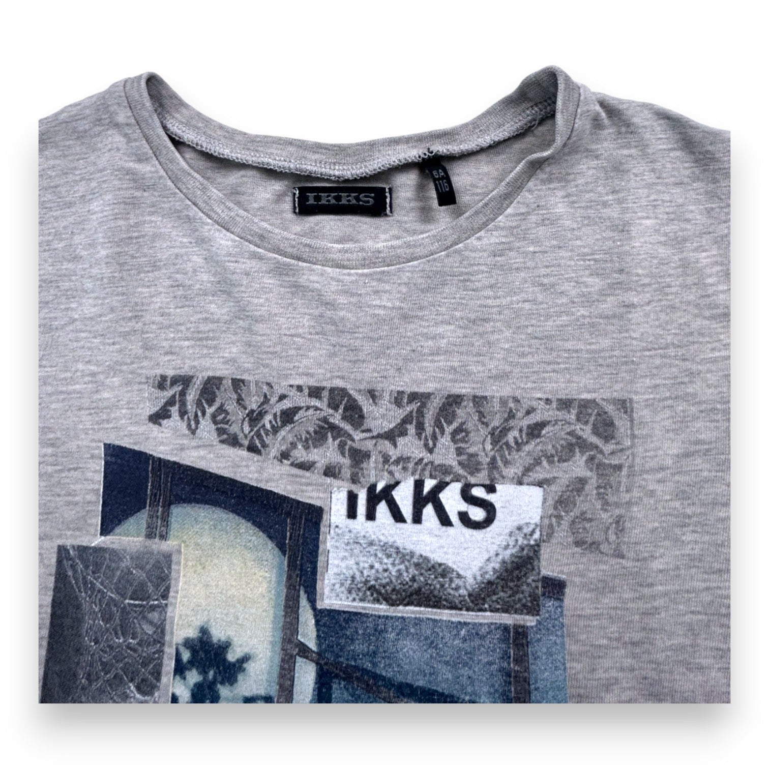 IKKS - T-shirt gris imprimé basketball - 8 ans