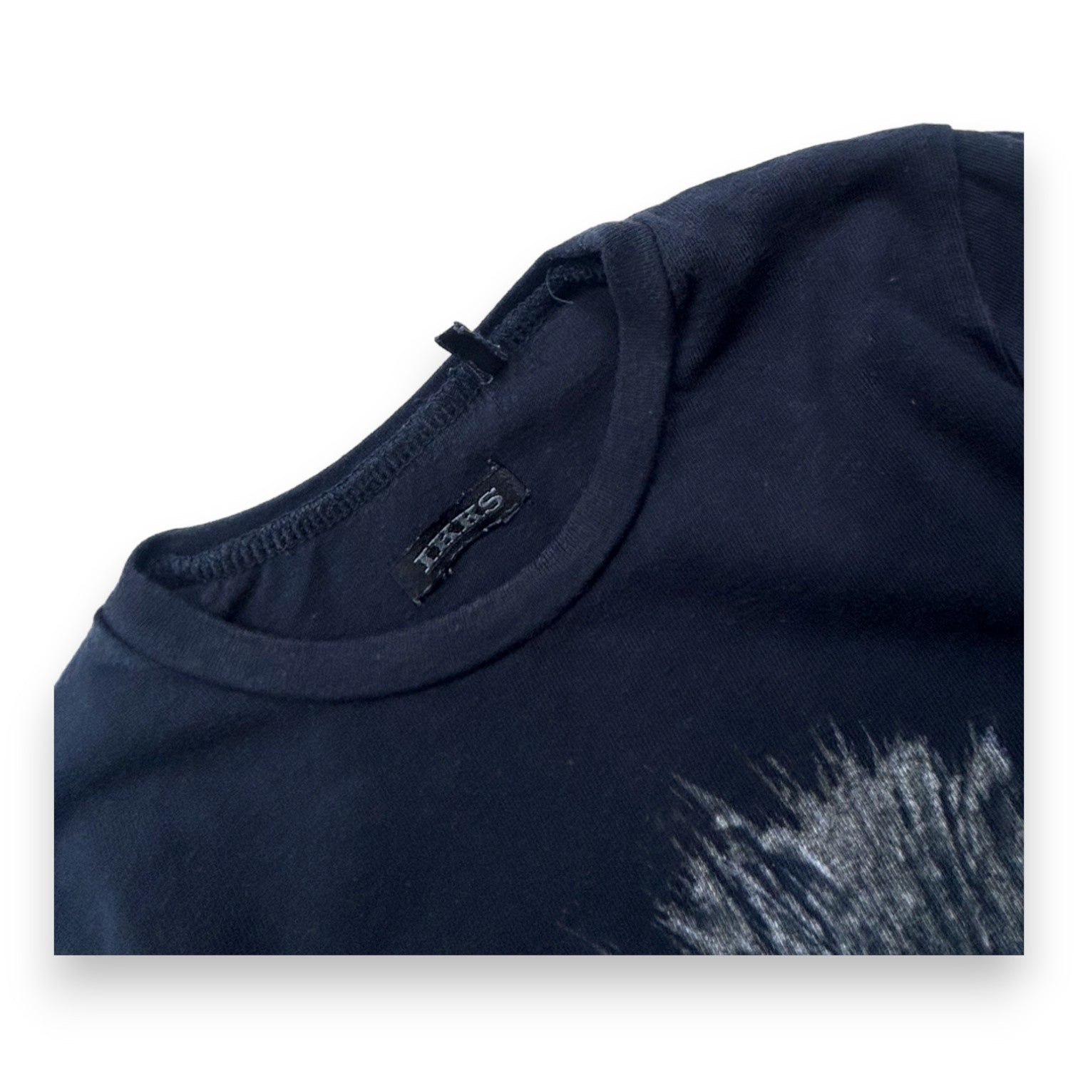 IKKS - Pull manches longues bleu marine imprimé chat - 4 ans