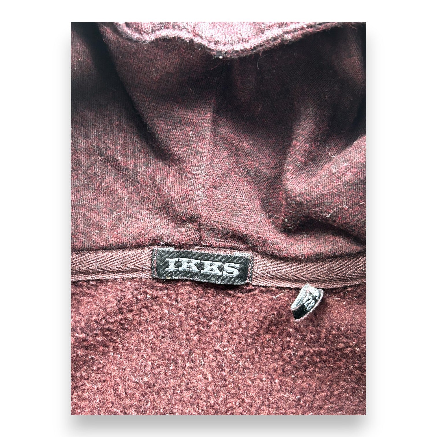 IKKS - Veste à zip bordeaux - 8 ans