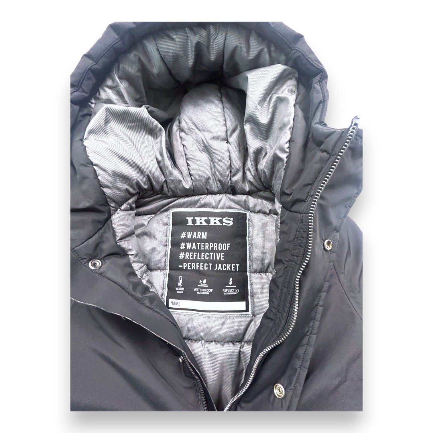 IKKS - Doudoune noire - 8 ans