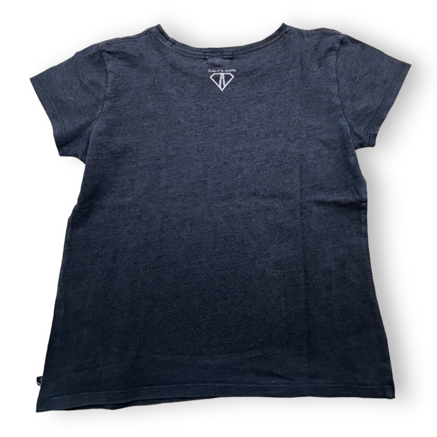 ARSÈNE ET LES PIPELETTES - T-shirt bleu imprimé ancre - 8 ans