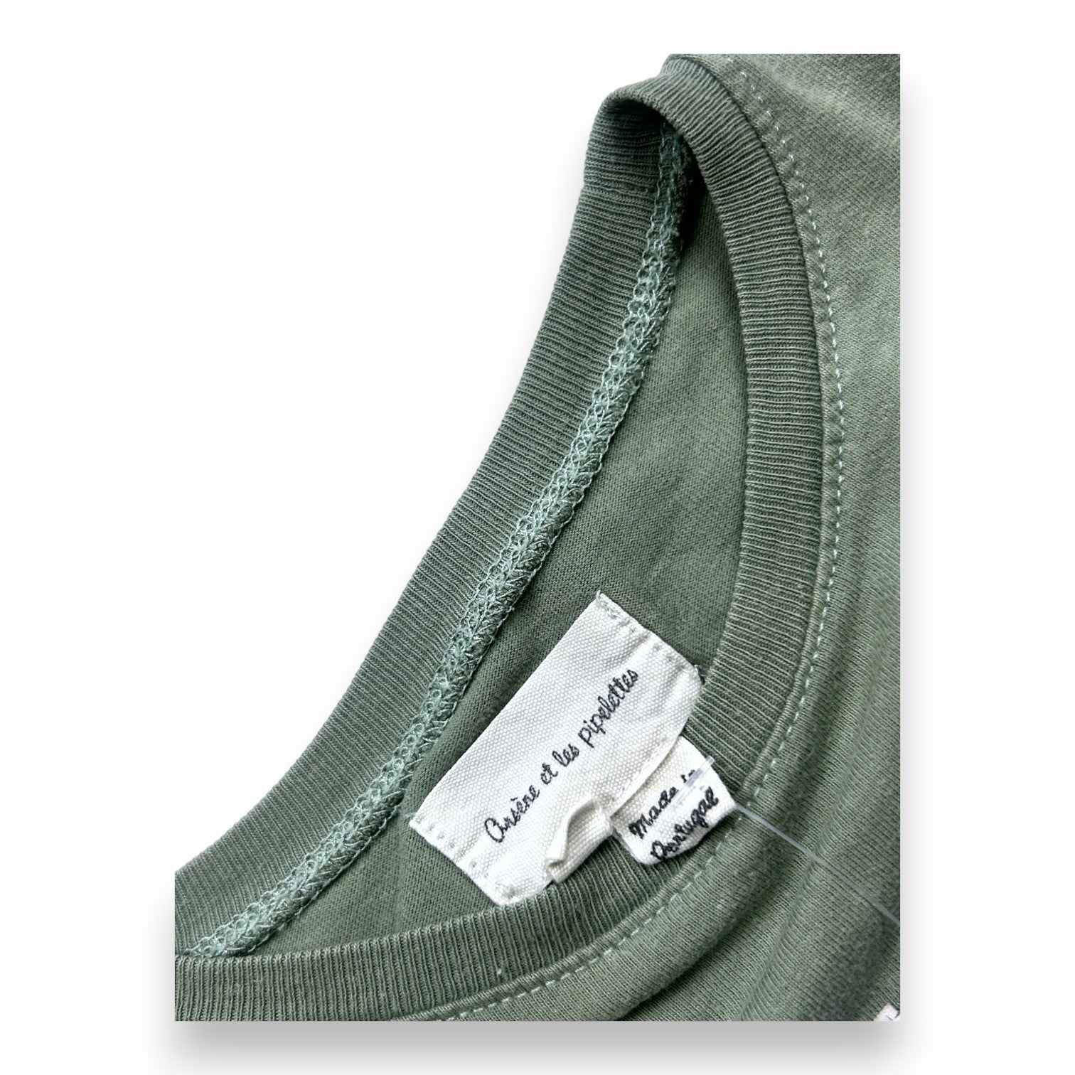 ARSÈNE ET LES PIPELETTES - T-shirt kaki "Beau mec" - 8 ans