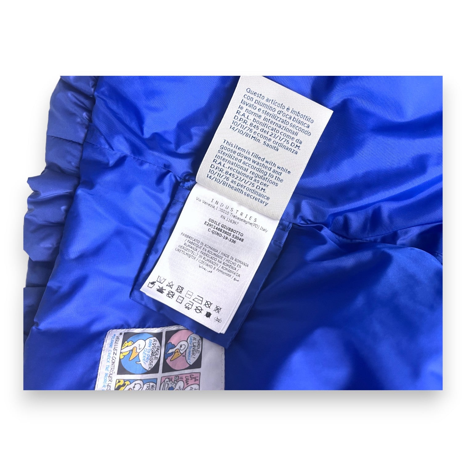 MONCLER - Doudoune bleue électrique évasée - 2 ans