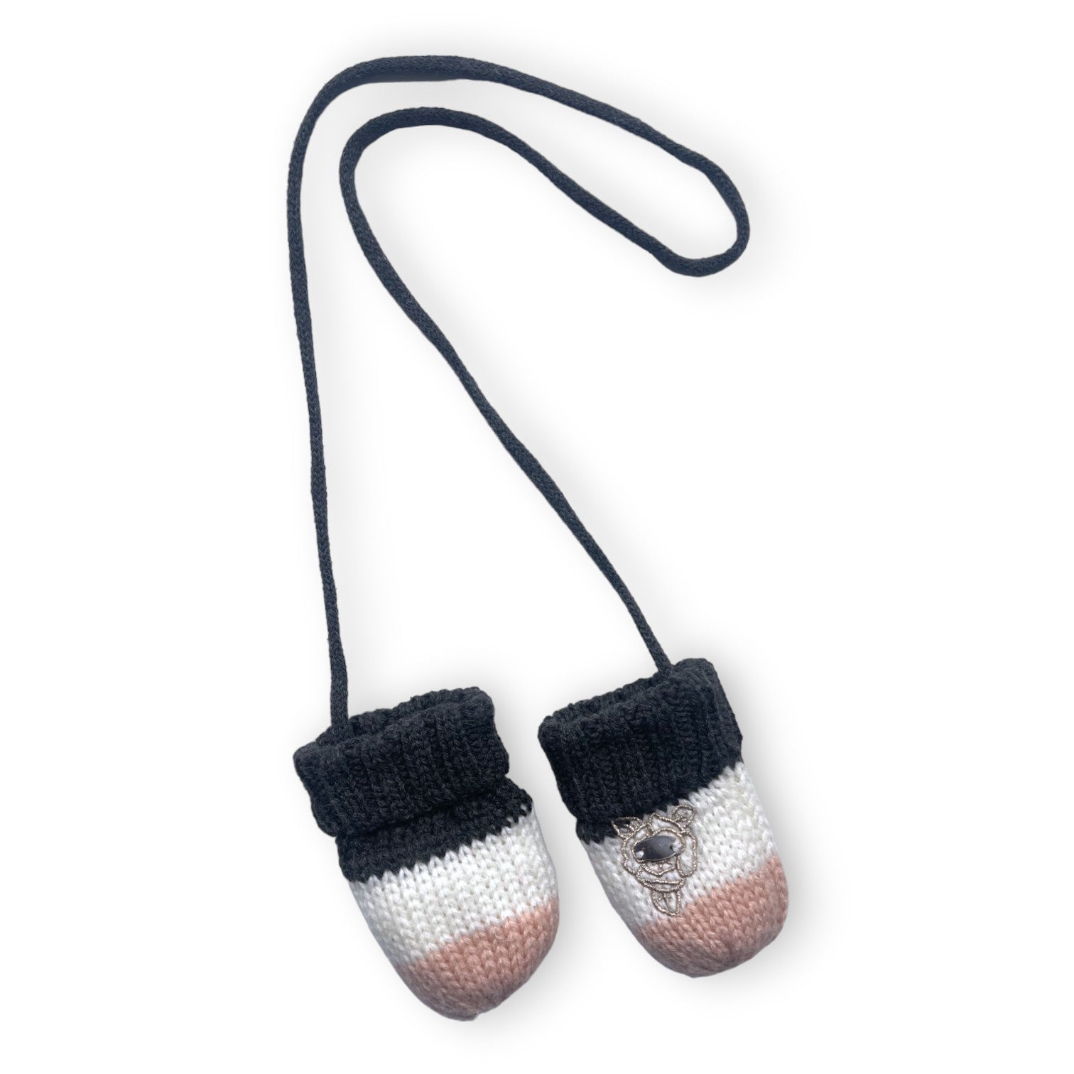 IKKS - Dreifarbige Strickfäustlinge - 3/6 Monate