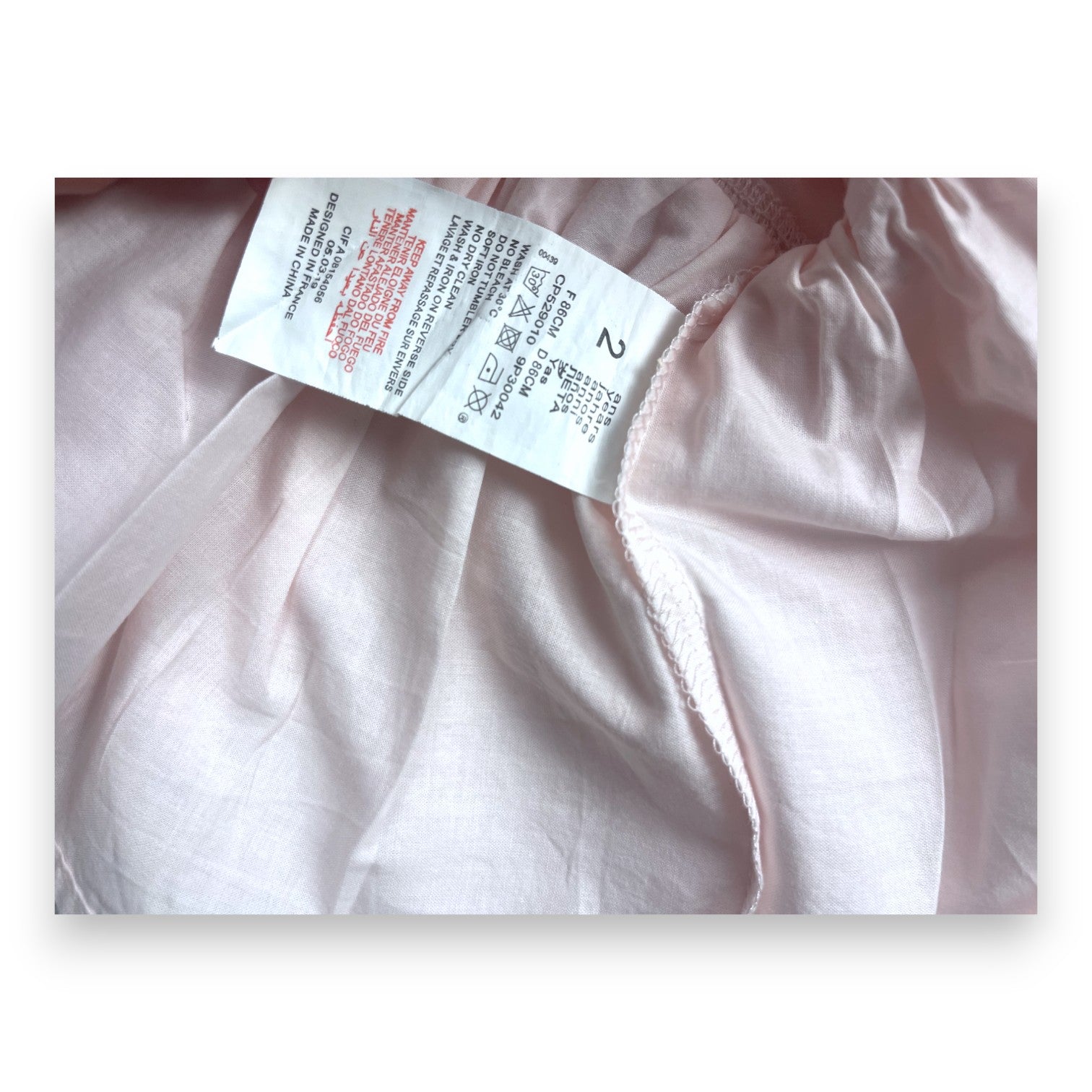 ABSORBA - Robe rose bi-matière tulle - 2 ans
