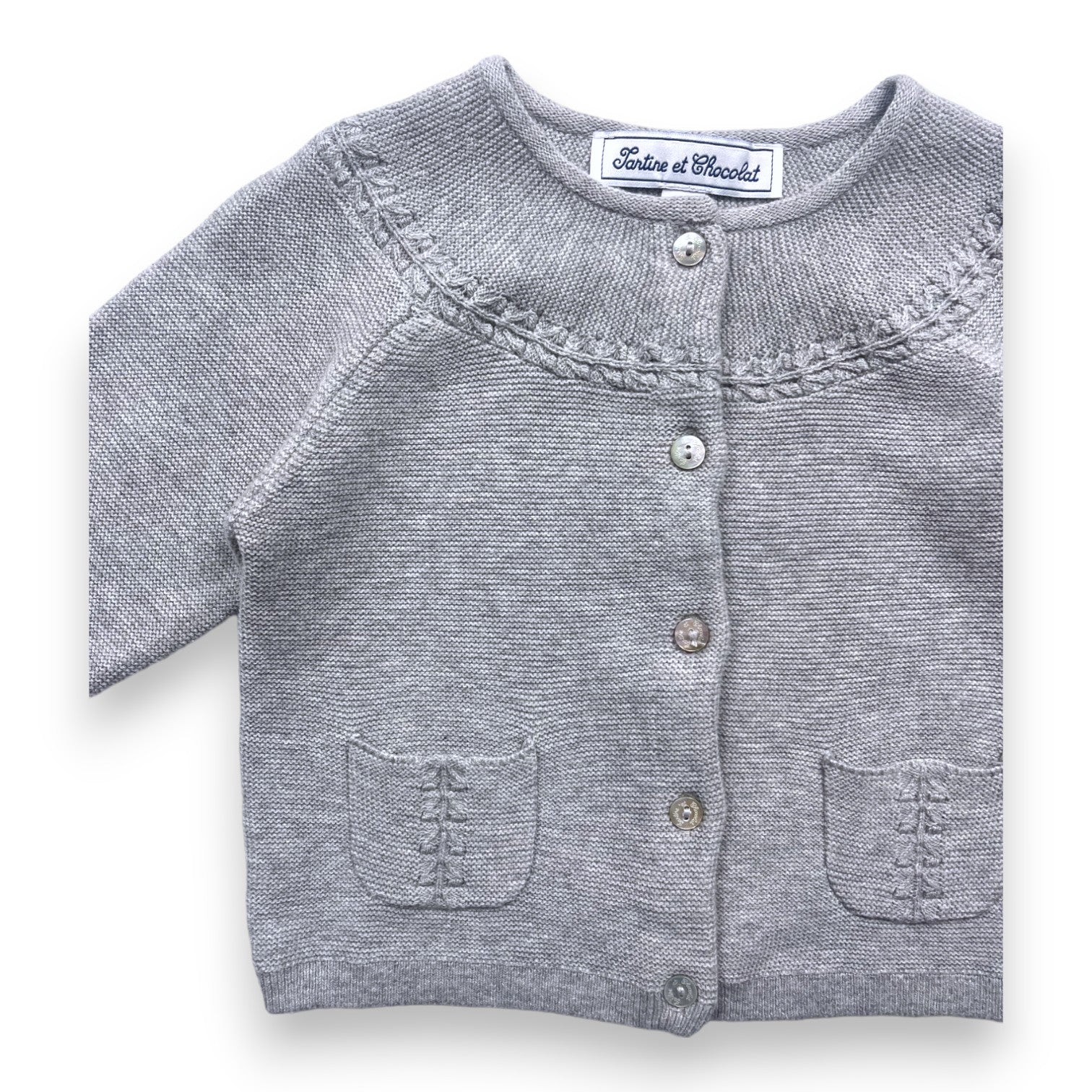 TARTINE &amp; CHOCOLAT - Graue Strickjacke - 18 Monate