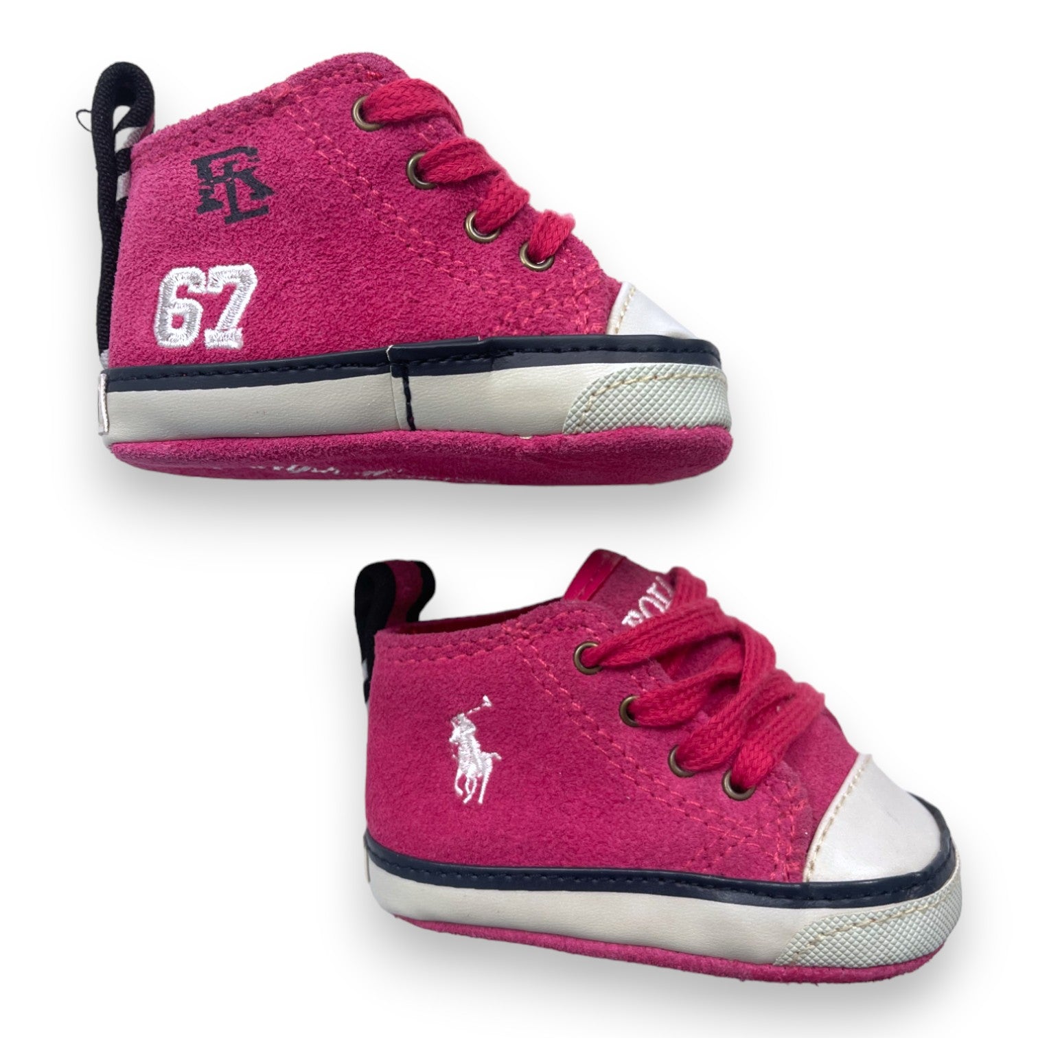 RALPH LAUREN - Pink lace-up slippers - 16