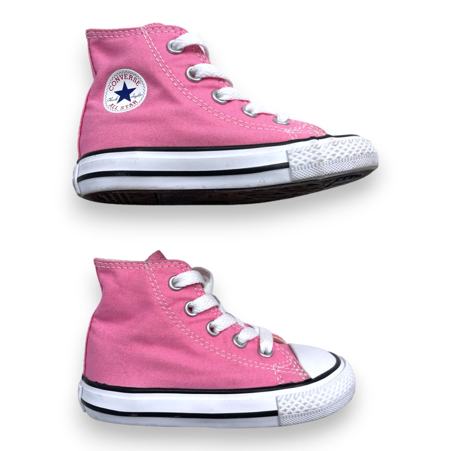 CONVERSE - Baskets roses montantes à lacets - 22