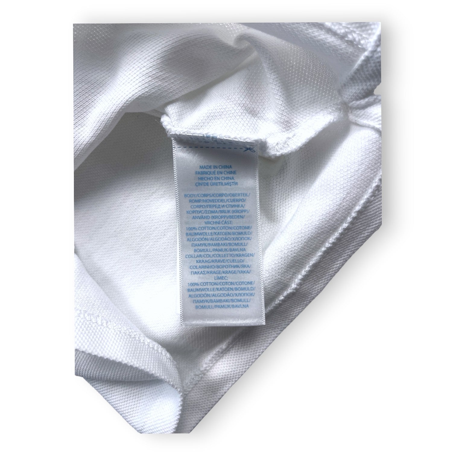 RALPH LAUREN - Polo blanc manches longues - 6 mois