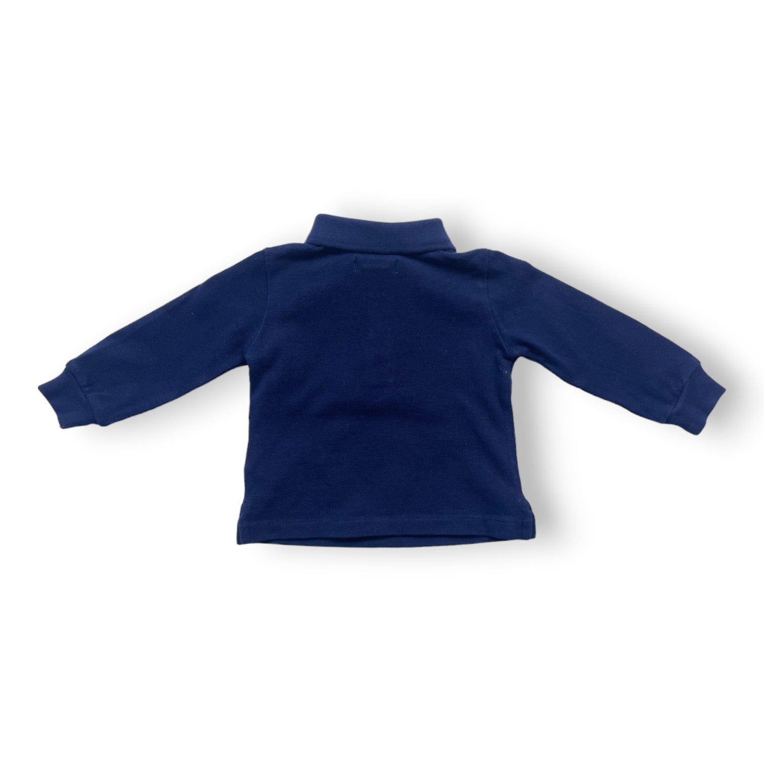 RALPH LAUREN - Polo manches longues bleu marine - 6 mois