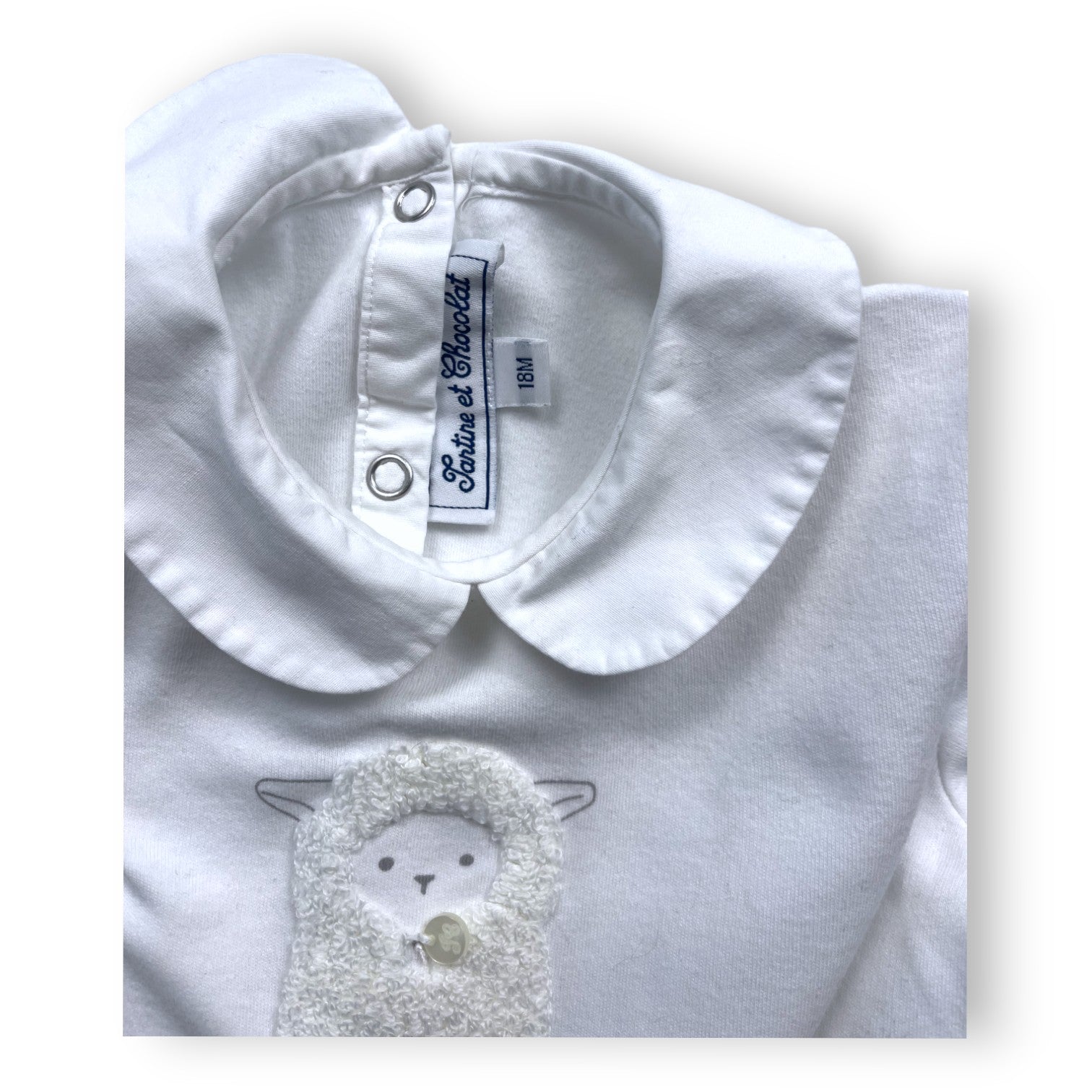 TARTINE & CHOCOLAT - Pyjama blanc mouton - 18 mois