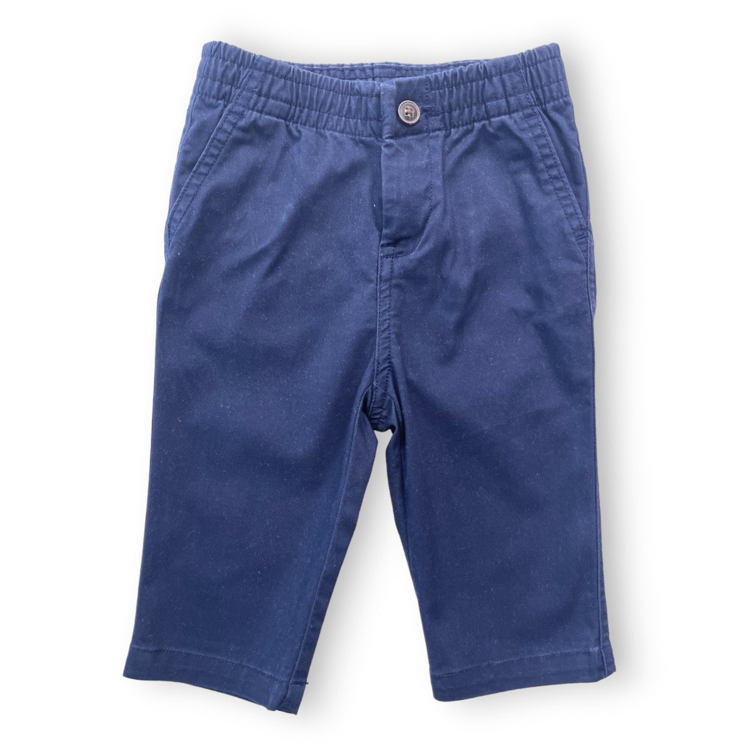 RALPH ALUREN - Pantalon bleu marine droit - 9 mois