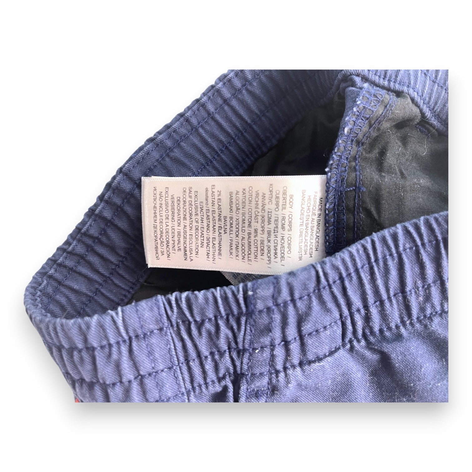 RALPH LAUREN - Pantalon bleu marine droit - 9 mois