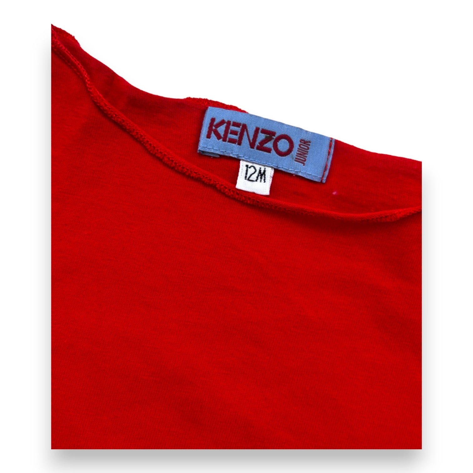KENZO - T-shirt rouge détail - 12 mois