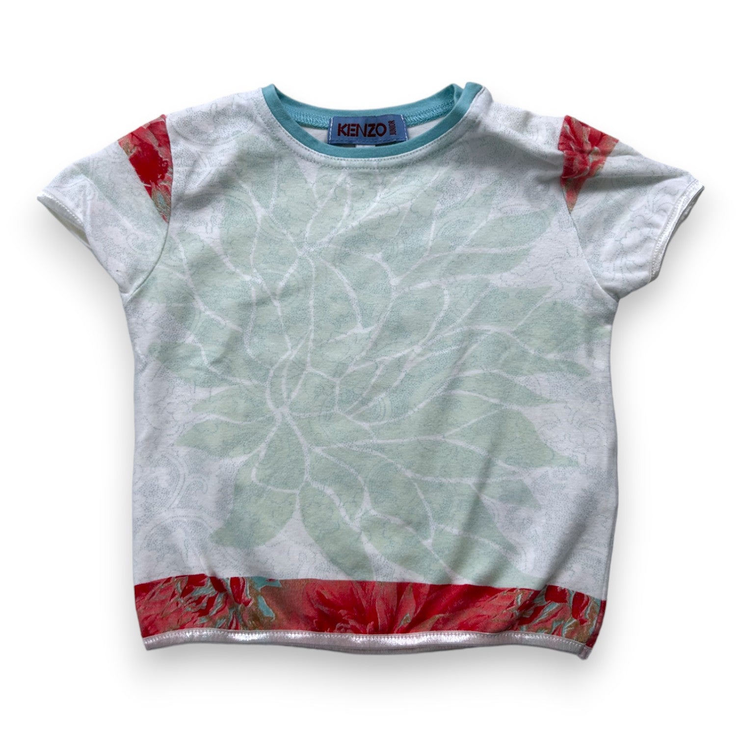 KENZO - T-shirt à motifs feuilles - 12 mois