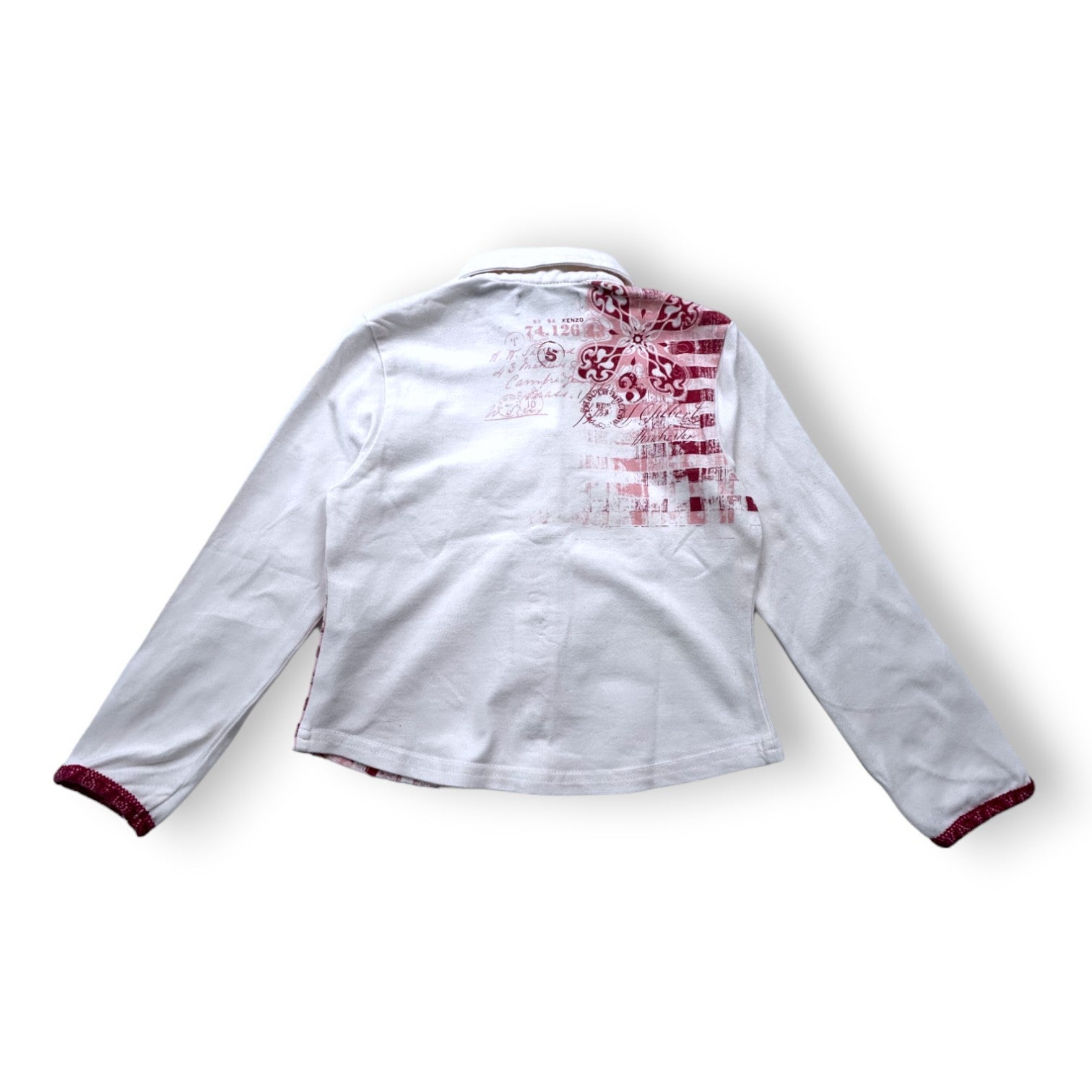 KENZO - Powder pink shirt with worn effect - 4 years