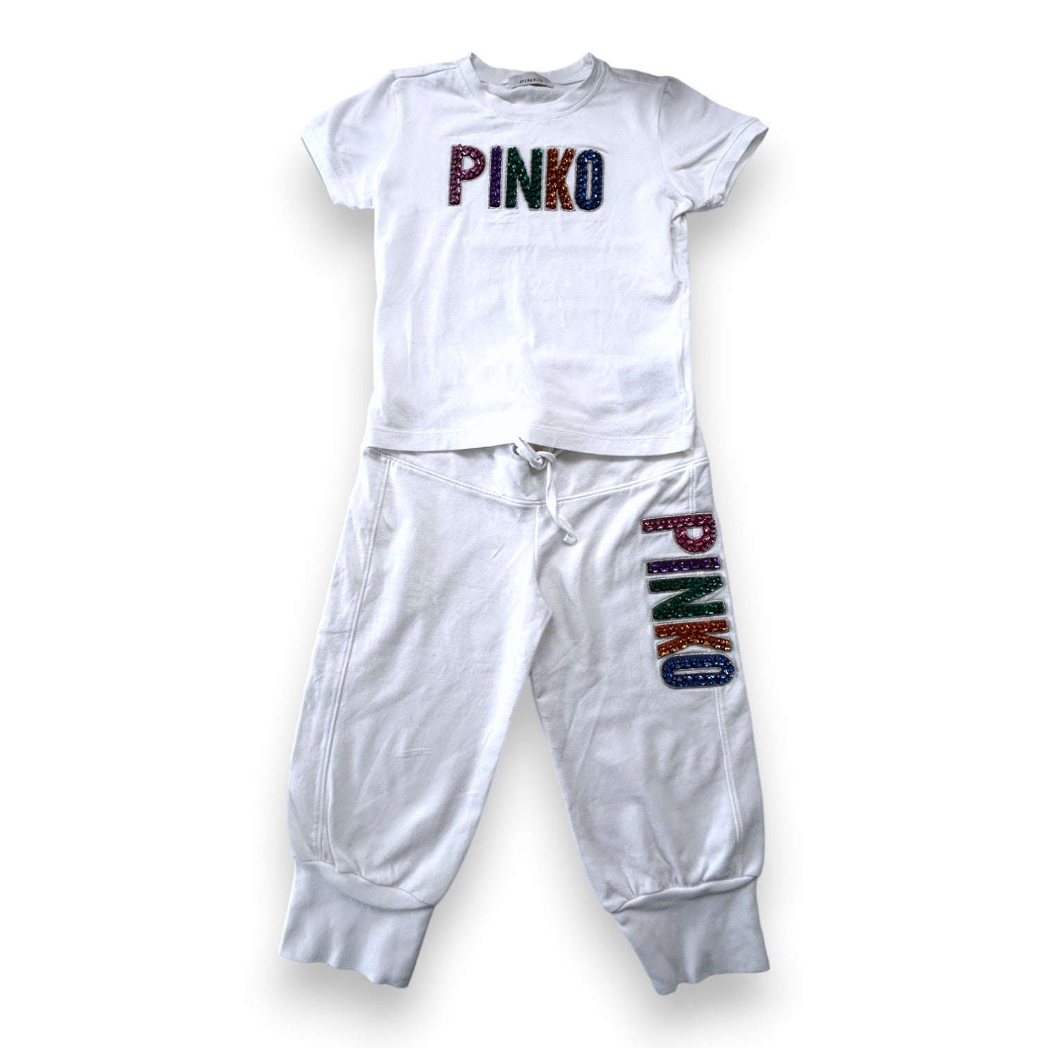 PINKO - Ensemble jogging blanc - 6 ans