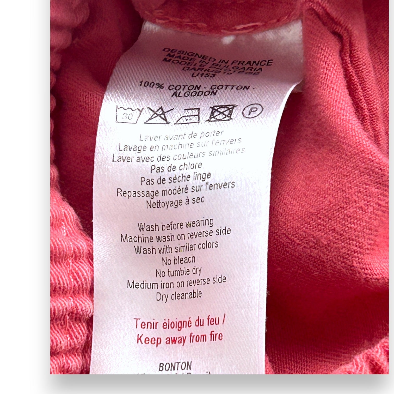 BONTON - Pantalon rose - 18 mois