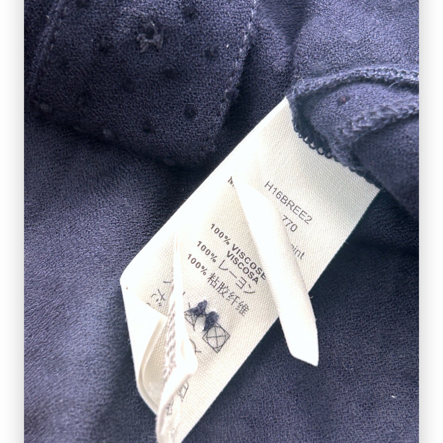 BONPOINT - Blue flowing blouse with polka dots - 6 years