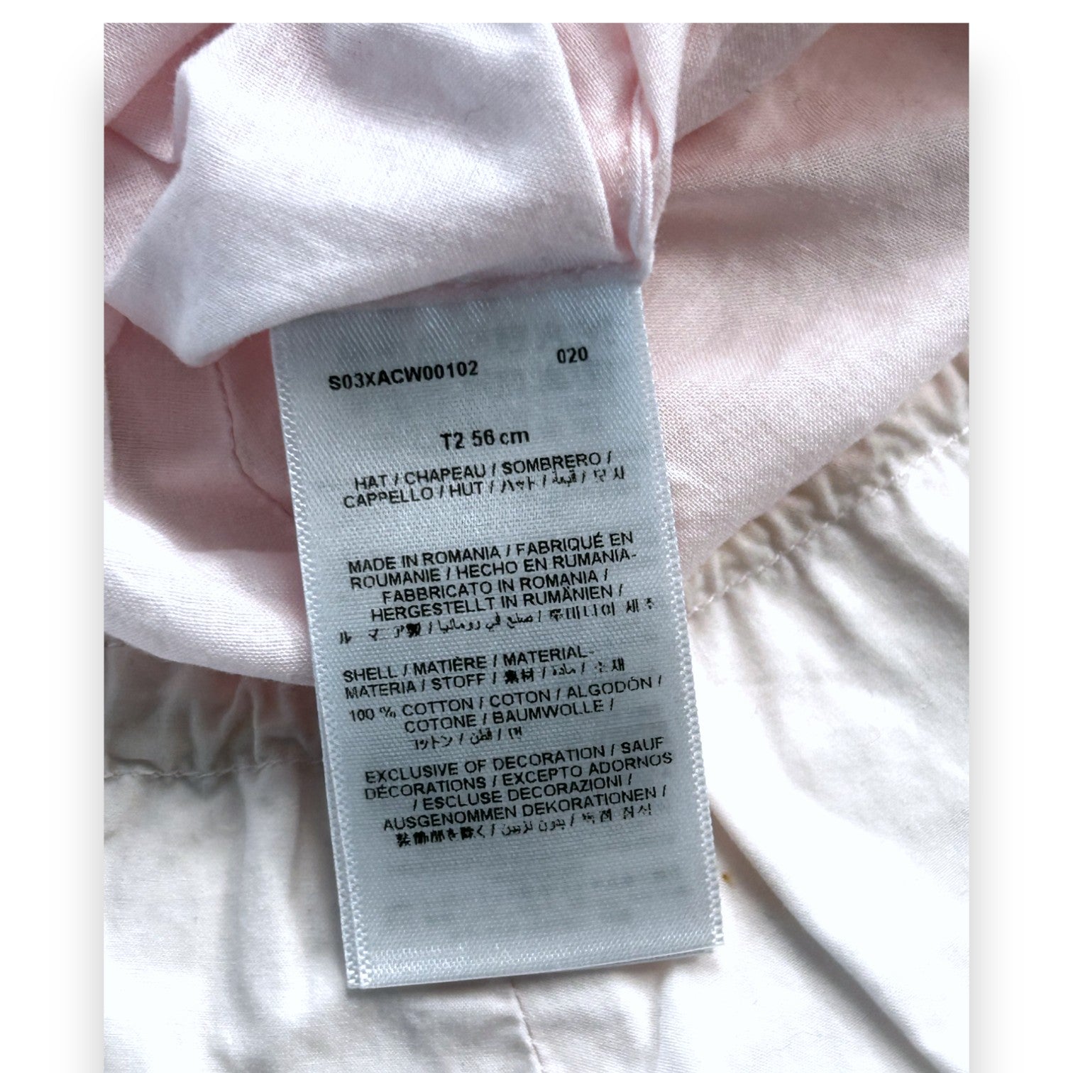 BONPOINT - Chapeau rose pale - 18 mois