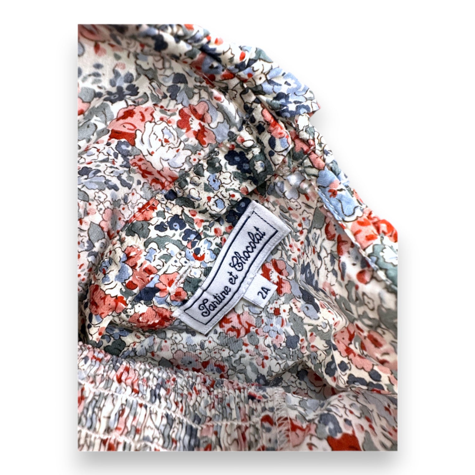 TARTINE ET CHOCOLAT - Blouse à fleurs et broderies - 2 ans