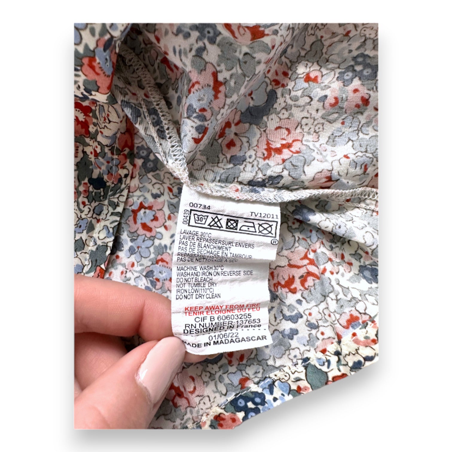 TARTINE ET CHOCOLAT - Blouse à fleurs et broderies - 2 ans