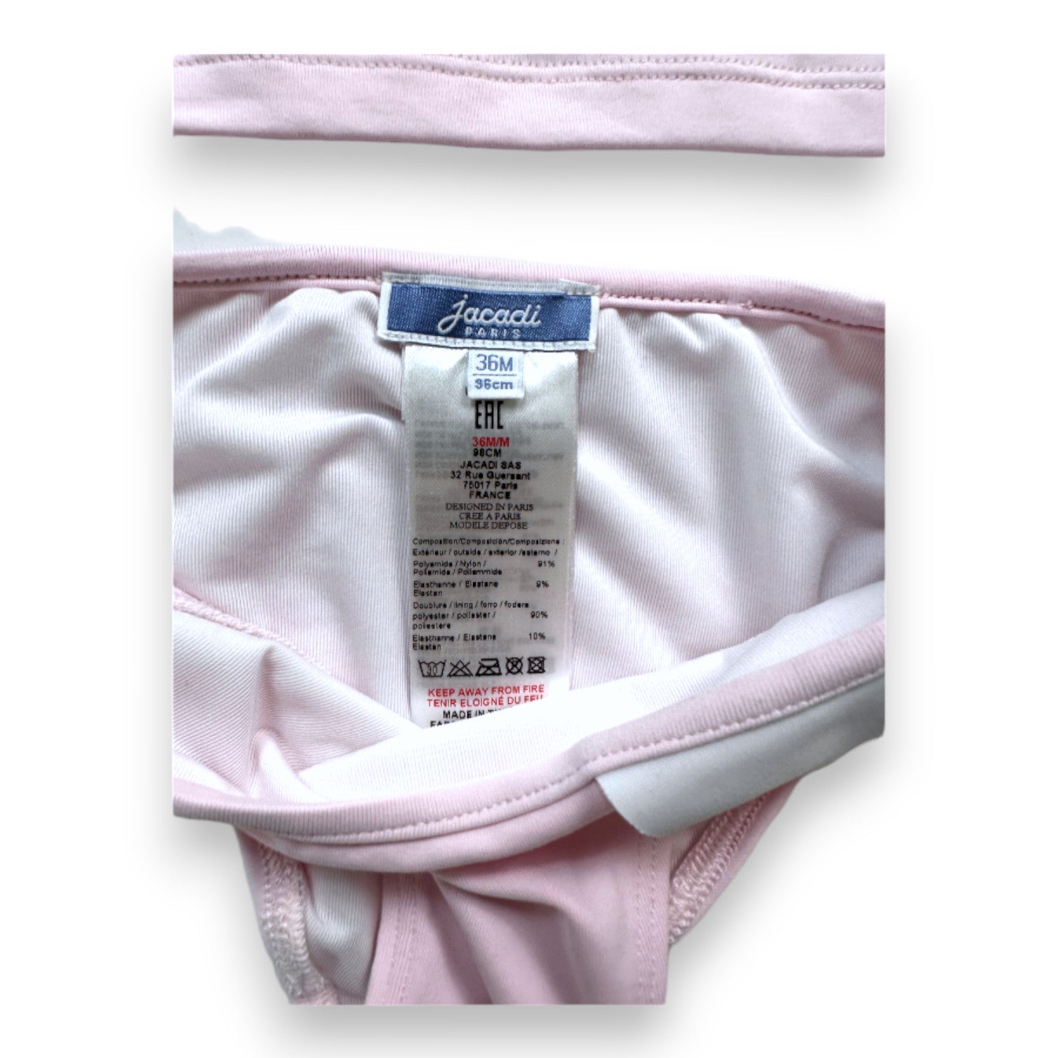 JACADI - Pink swimsuit set - 3 years