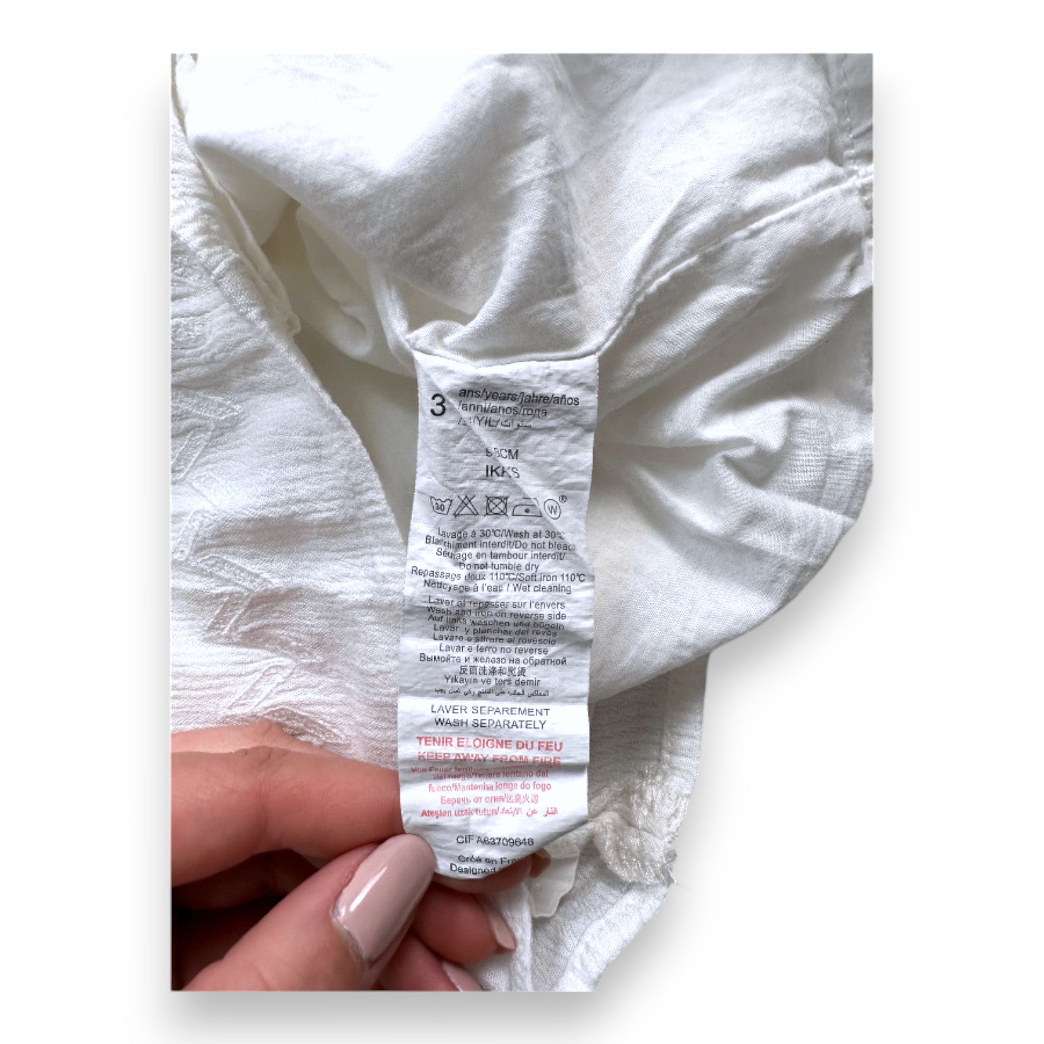 PETIT BATEAU - Weißer Strampler mit Rüschen - 2 Jahre