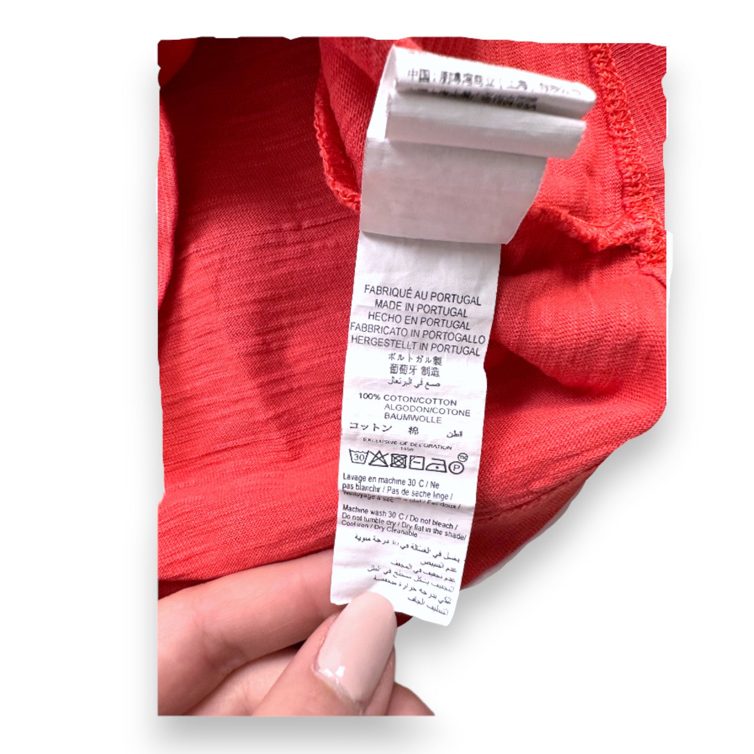 BONPOINT - Oranges T-Shirt mit Aufdrucken - 4 Jahre