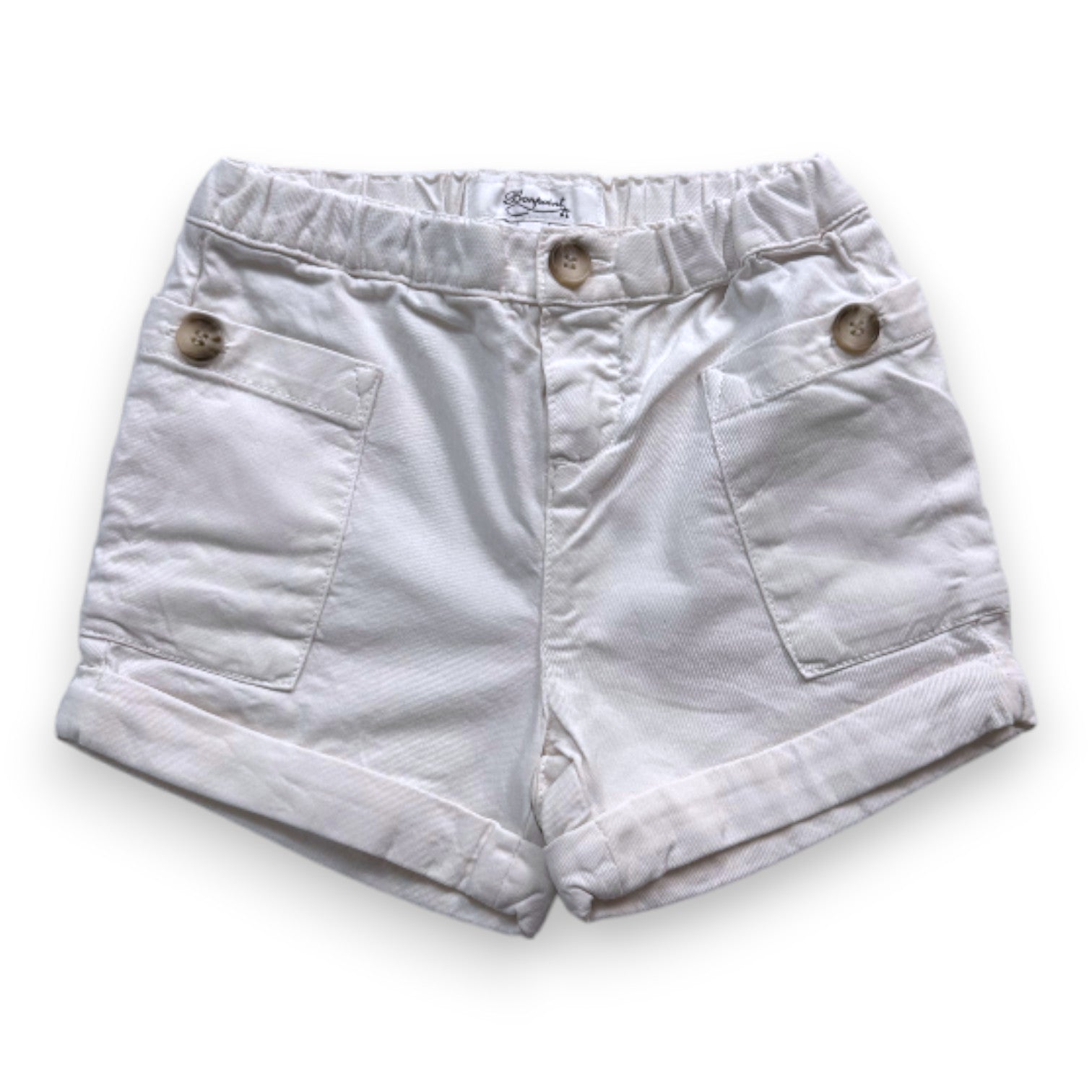 BONPOINT - Short en jean blanc - 2 ans