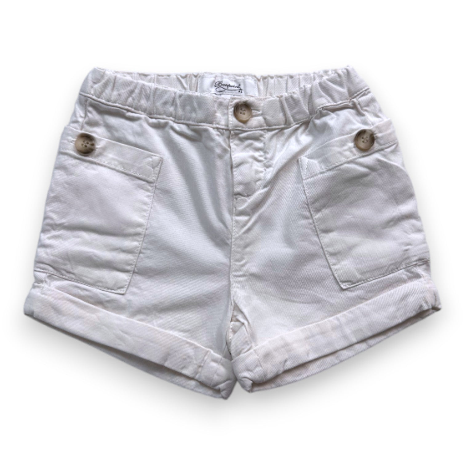 BONPOINT - Weiße Jeansshorts - 2 Jahre