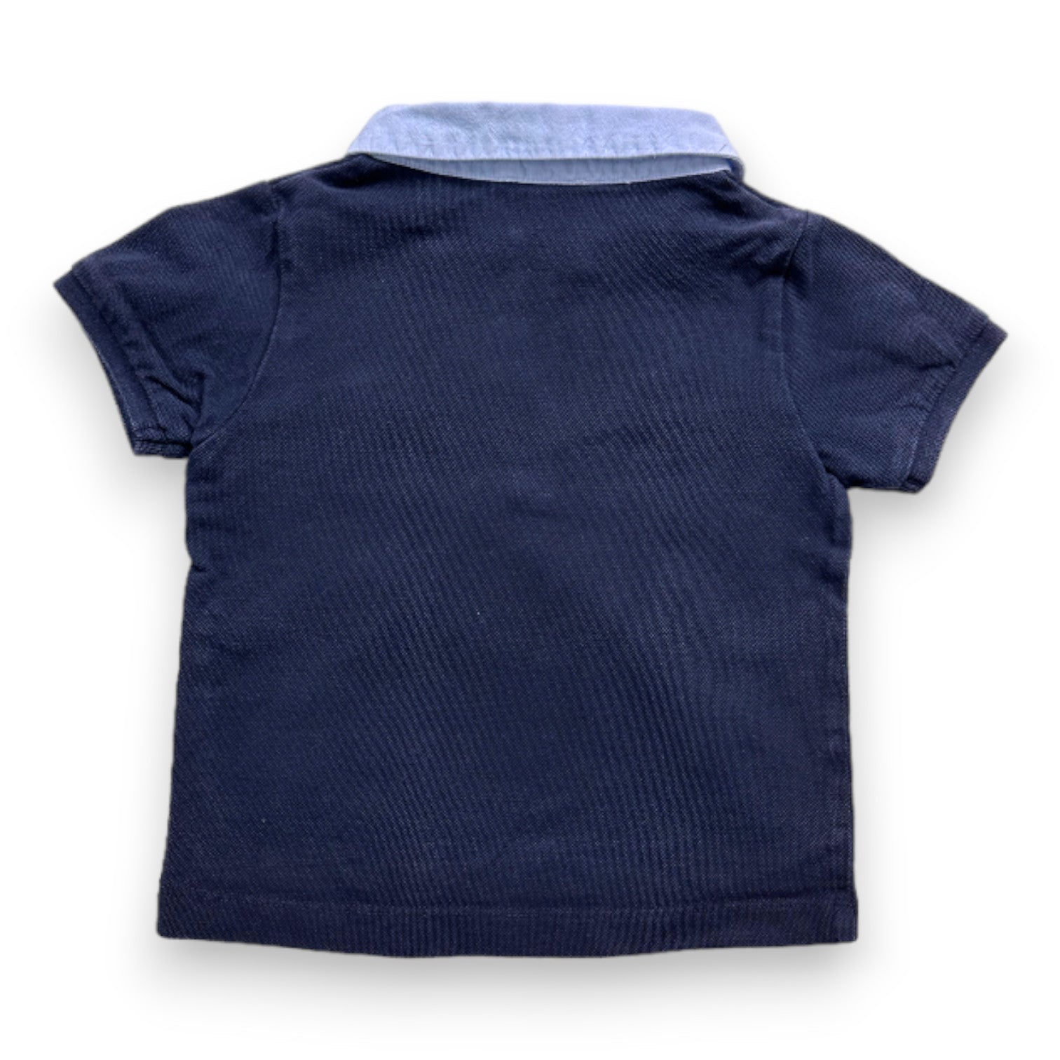 JACADI - Marineblaues Langarm-Poloshirt - 3 Jahre