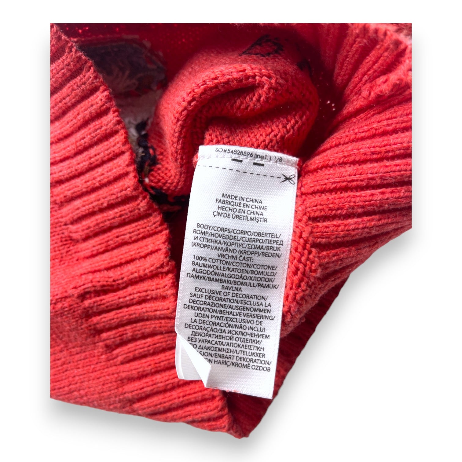 RALPH LAUREN - Red Teddy Bear sweater - 9 months