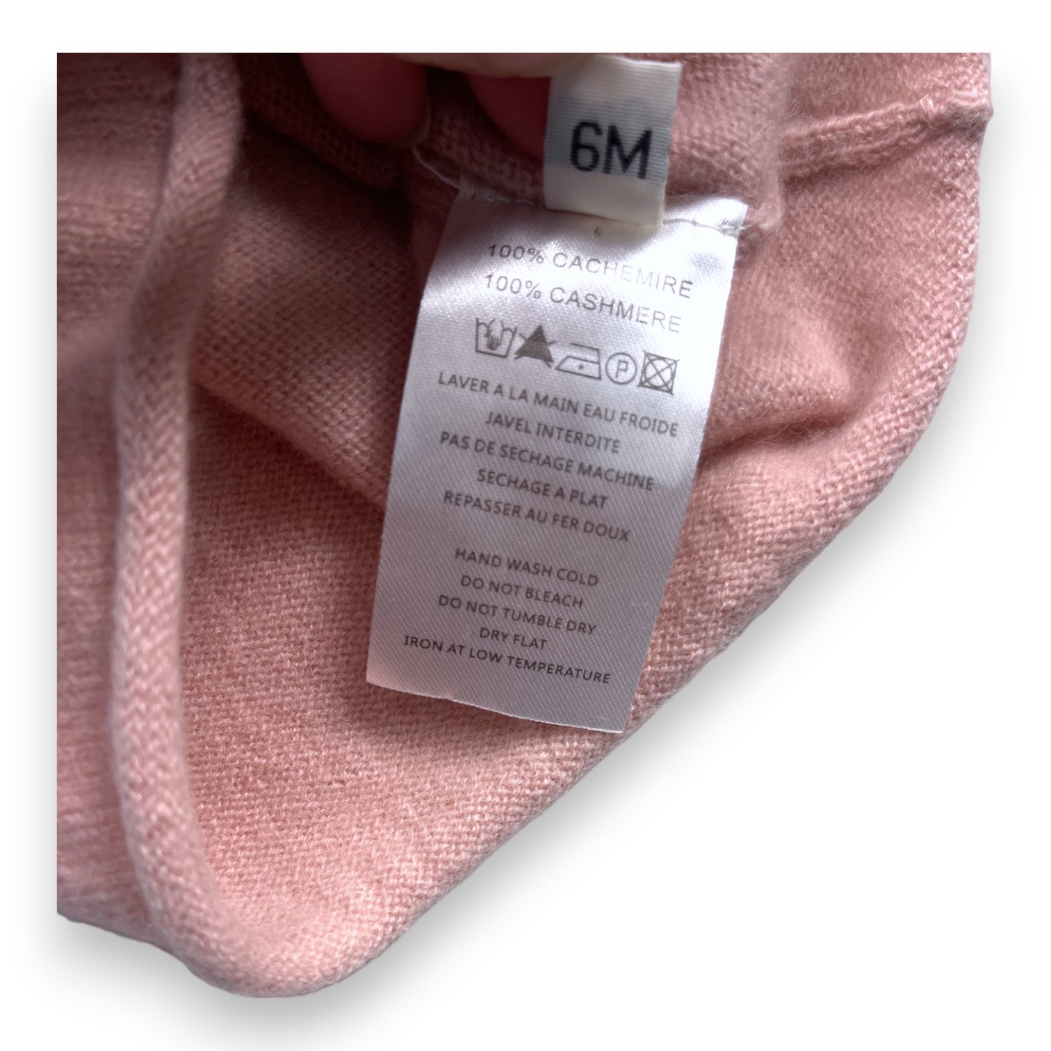 FRENCHY YUMMY - Pink love cashmere sweater - 6 months