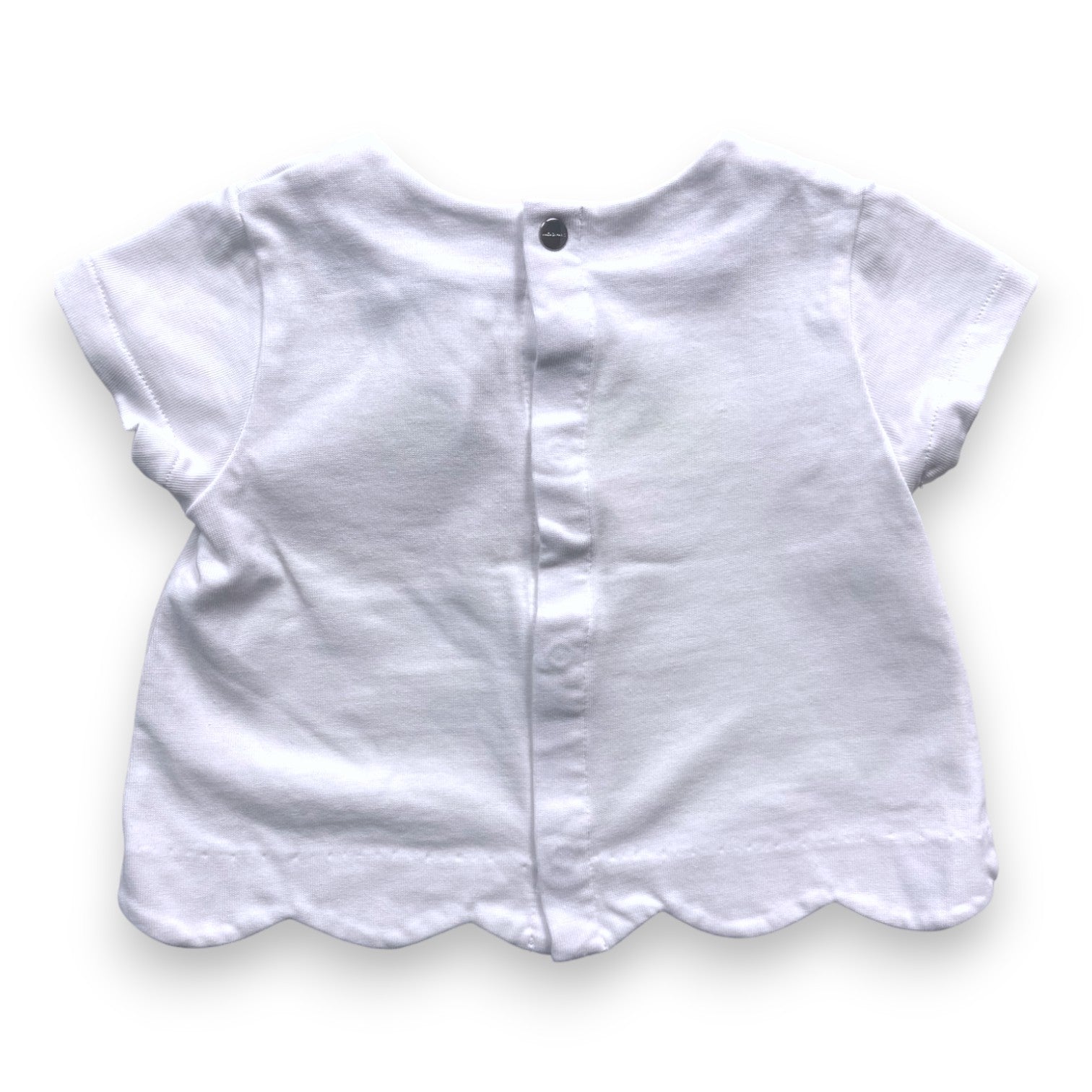 JACADI - T shirt blanc " Petite fleur" - 6 mois