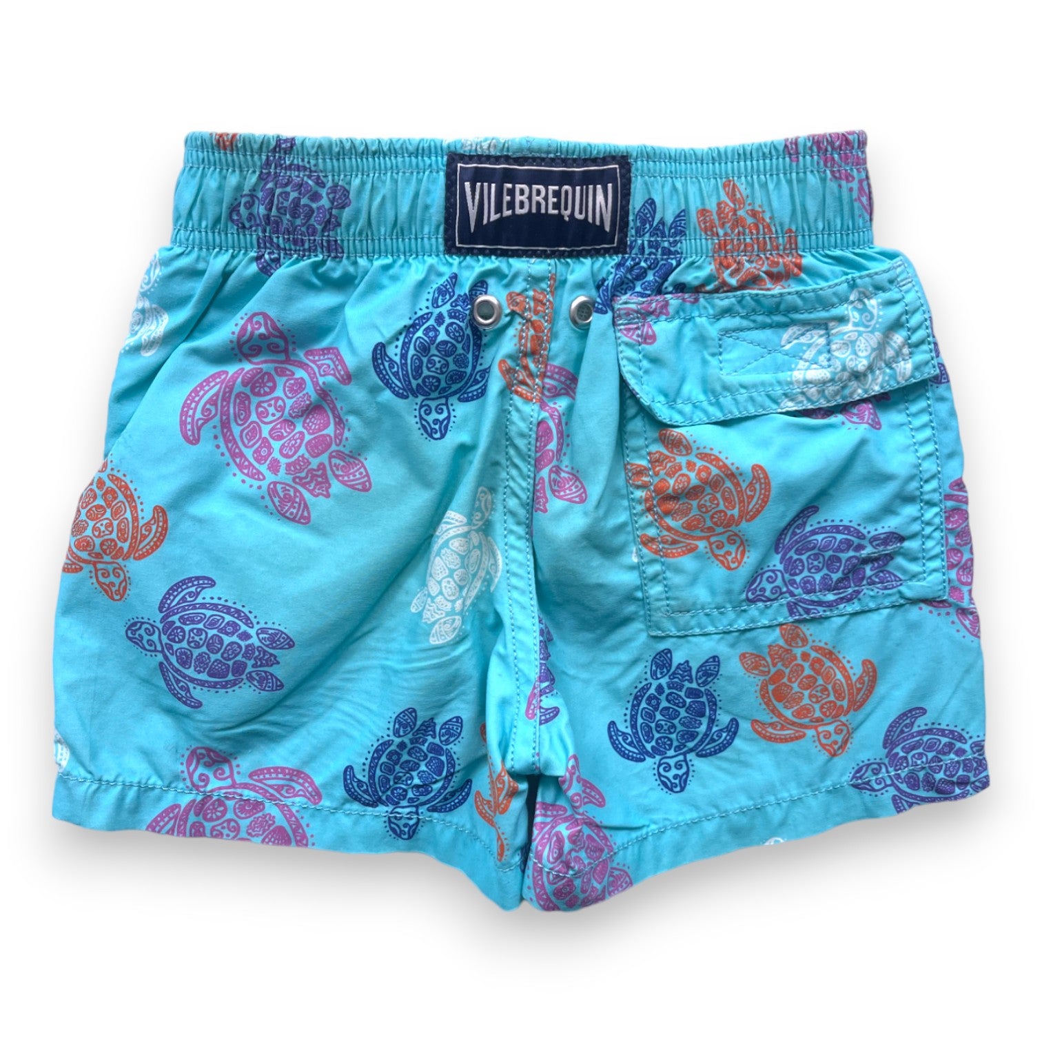 VILEBREQUIN - Blue turtle pattern swim shorts - 2 years