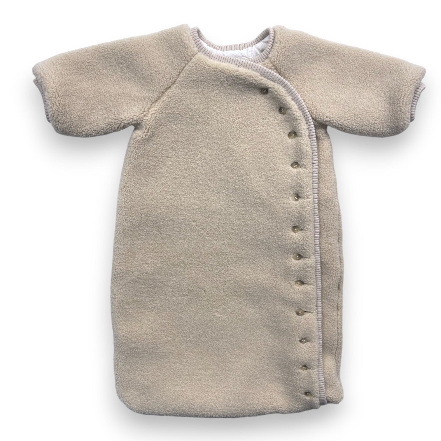 BONPOINT - Thick beige sheepskin effect sleeping bag - 2 years