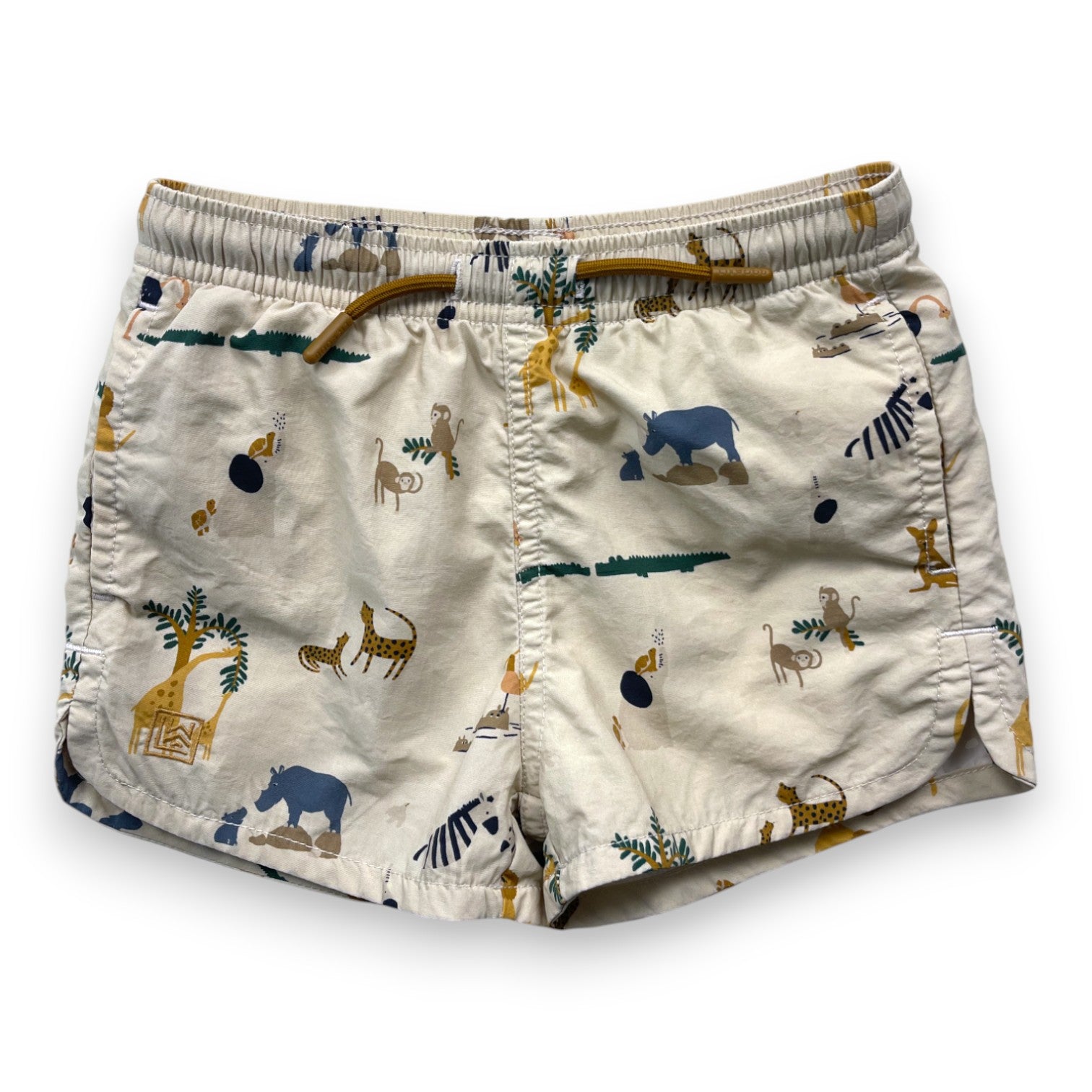 LIEWOOD - Beige animal swim shorts - 2 years