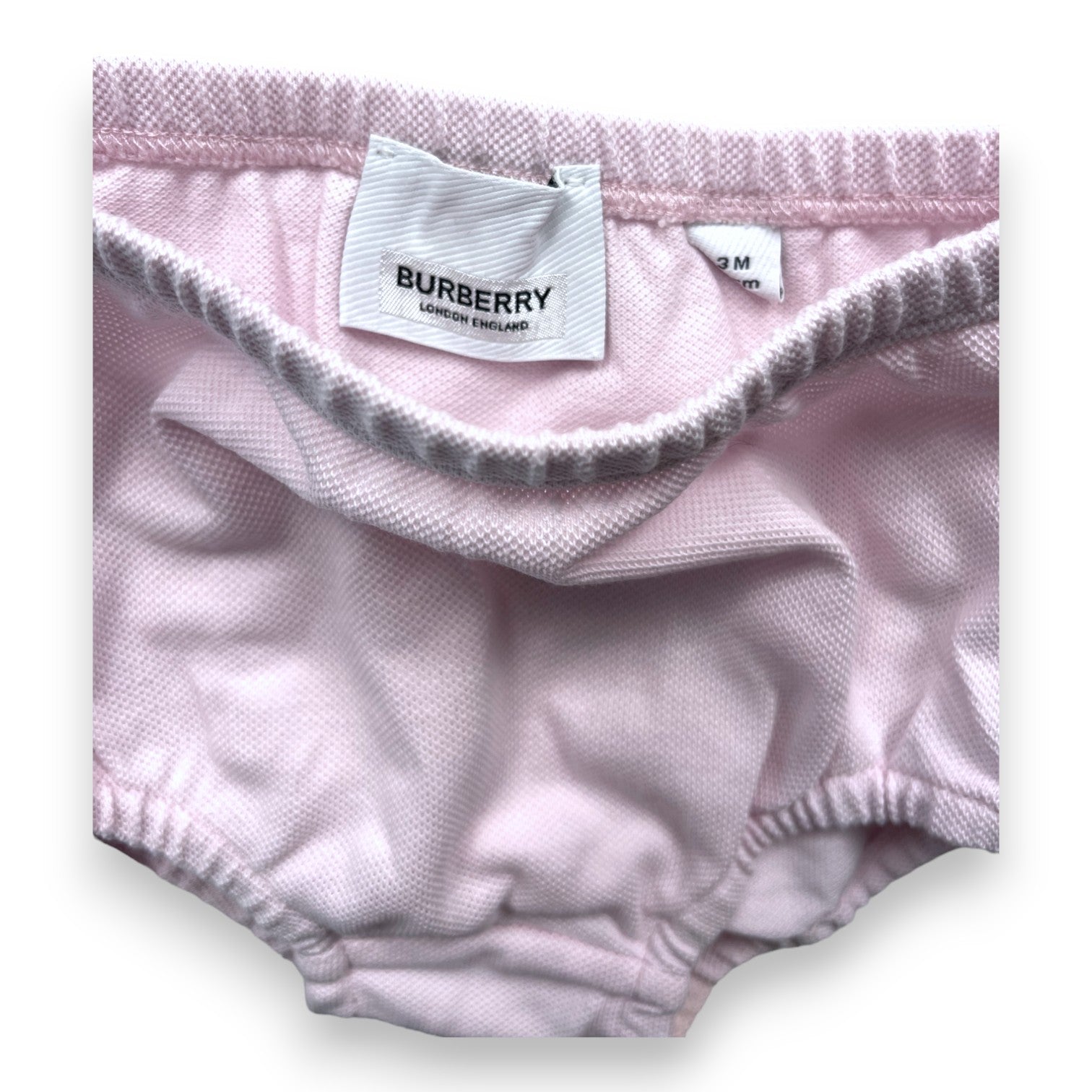 BURBERRY - Ensemble rose robe bloomer - 3 mois