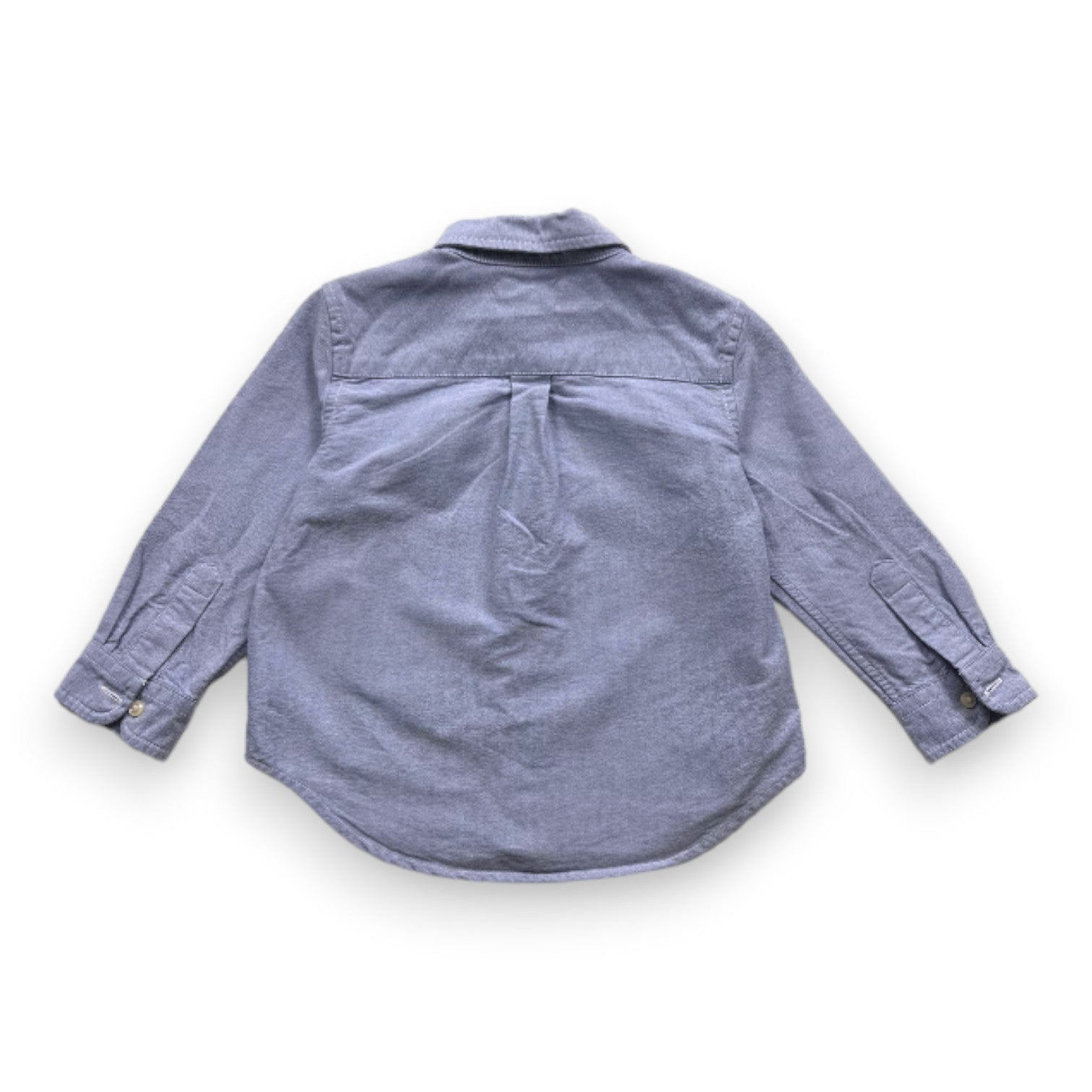 RALPH LAUREN - Blue long-sleeved shirt - 2 years