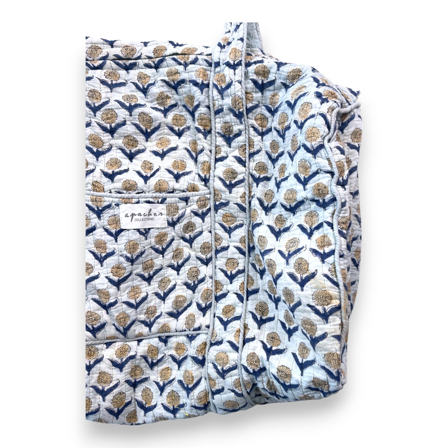 APACHES - Sac à langer bleu à fleurs - Taille unique