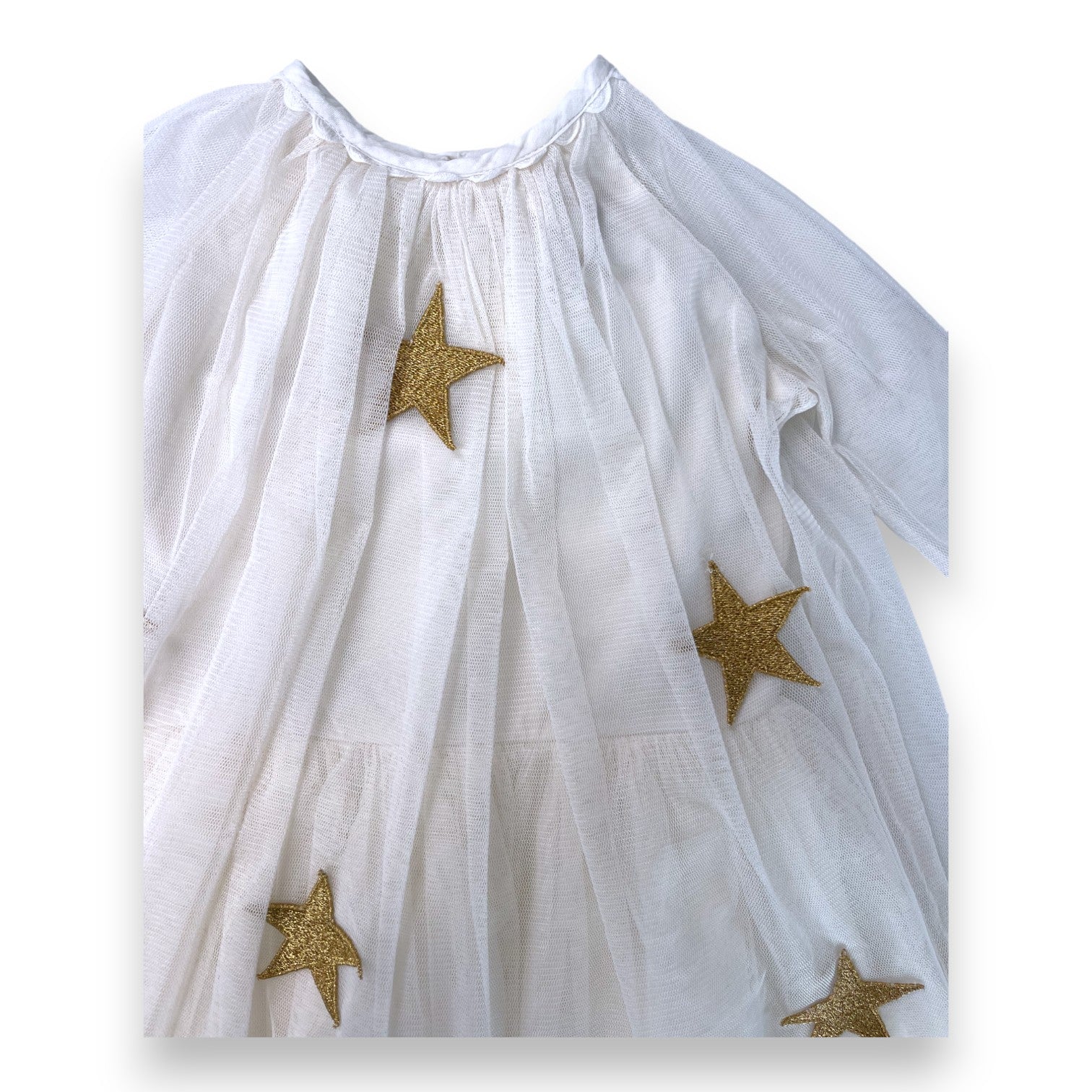 STELLA MCCARTNEY - Robe tulle étoiles dorées - 6 mois