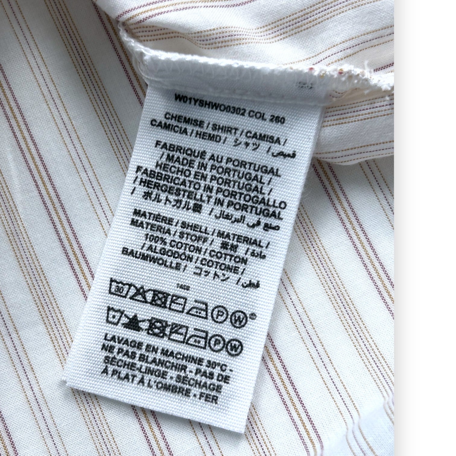 BONPOINT - Weiße gestreifte Bluse (neu) - 6 Monate