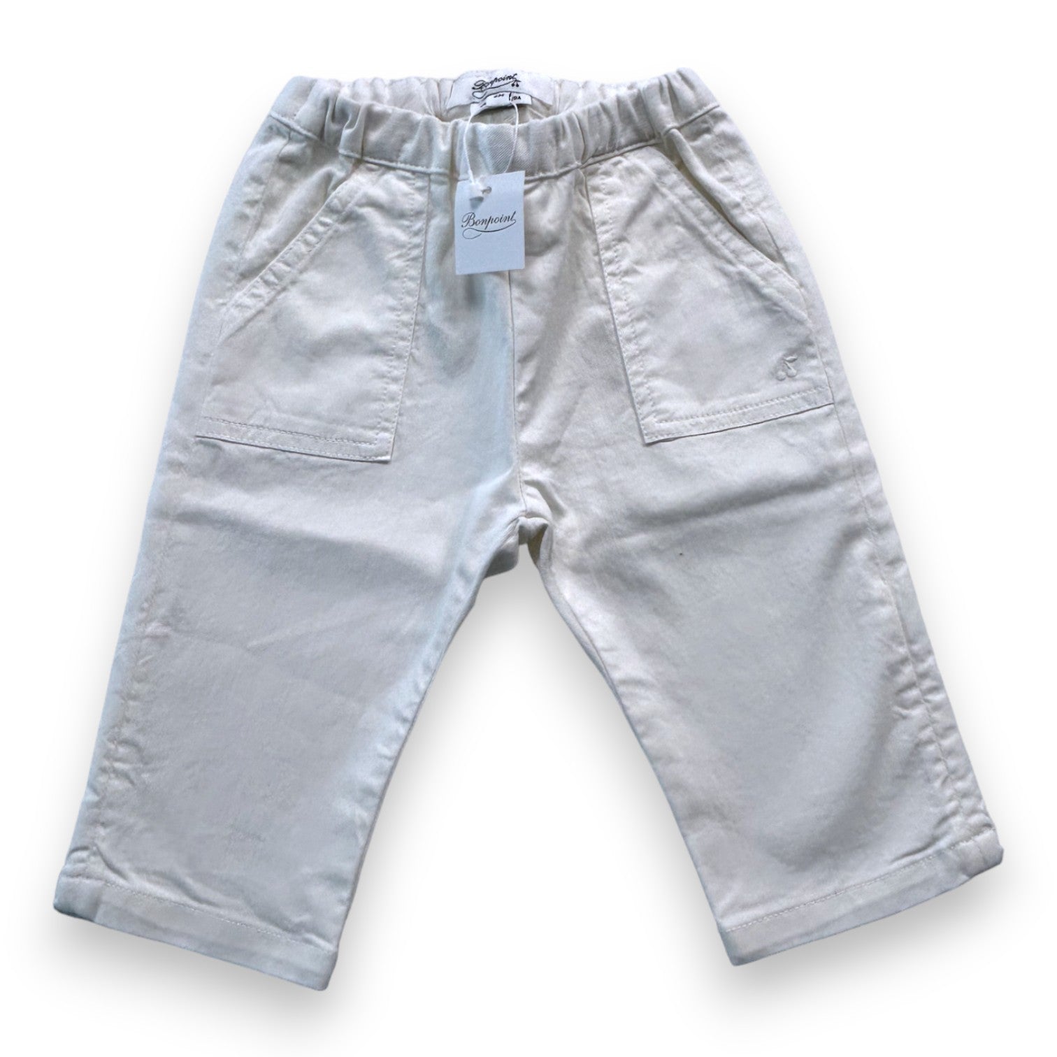 BONPOINT - Pantalon blanc (neuf) - 6 mois