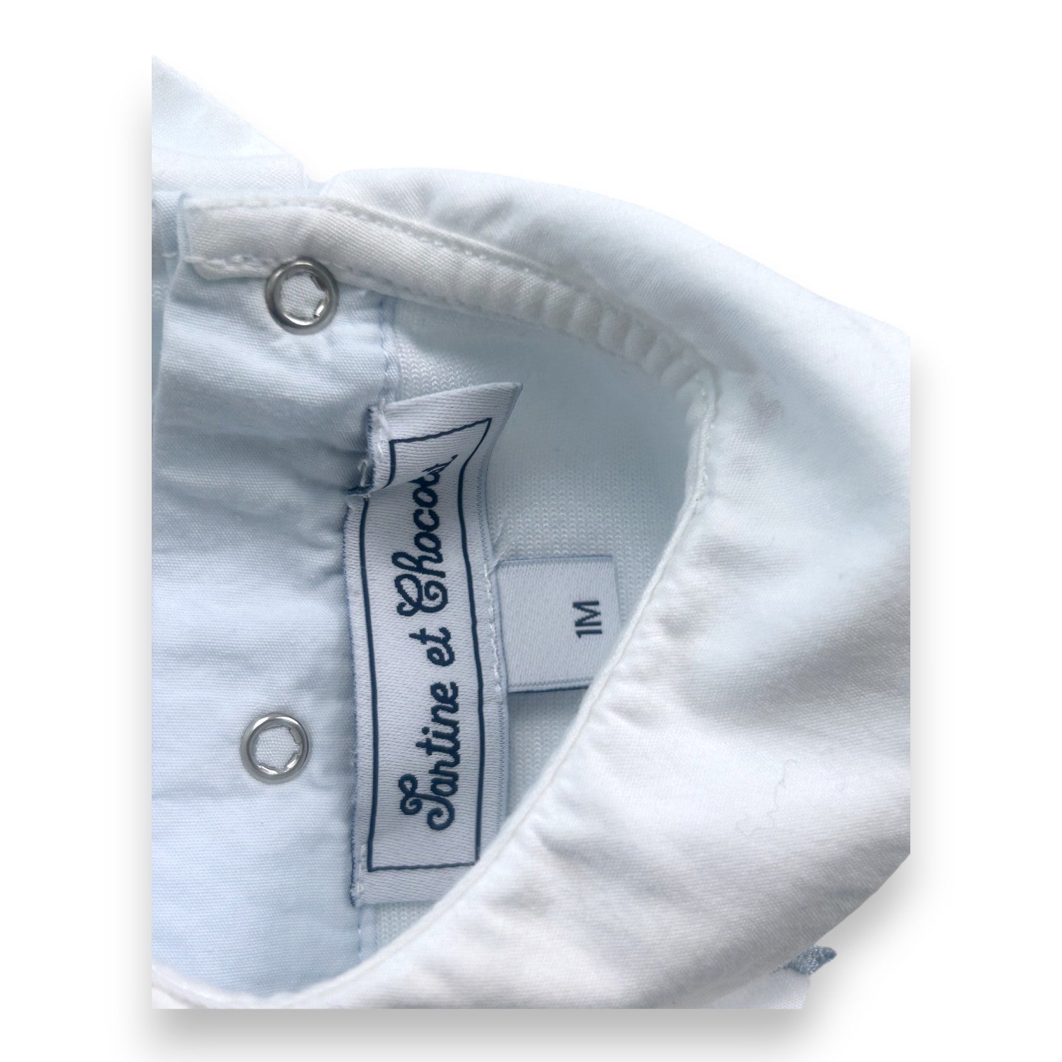 TARTINE ET CHOCOLAT - Pyjama bleu avec détails - 1 mois