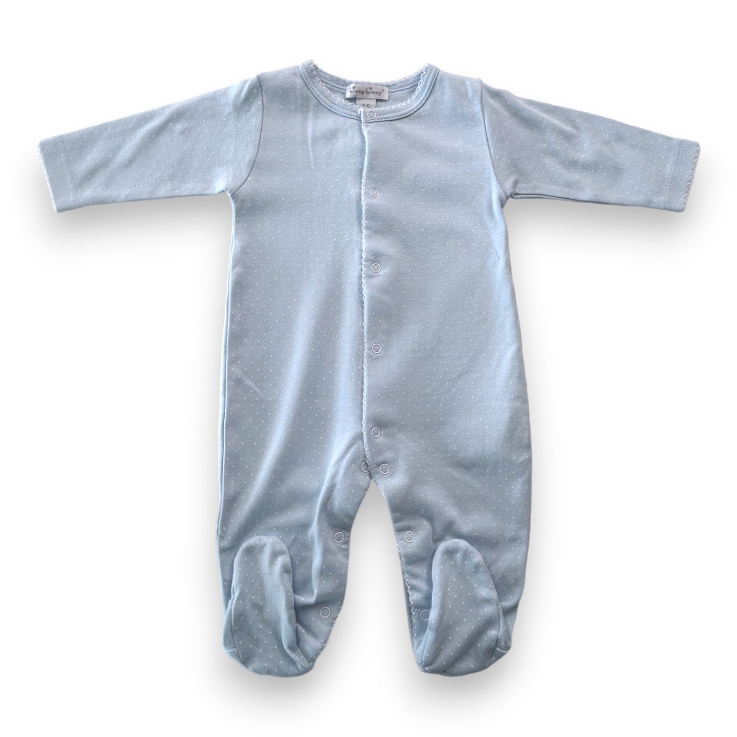 KISSY KISSY - Pyjama bleu à petit pois  - 3/6 mois